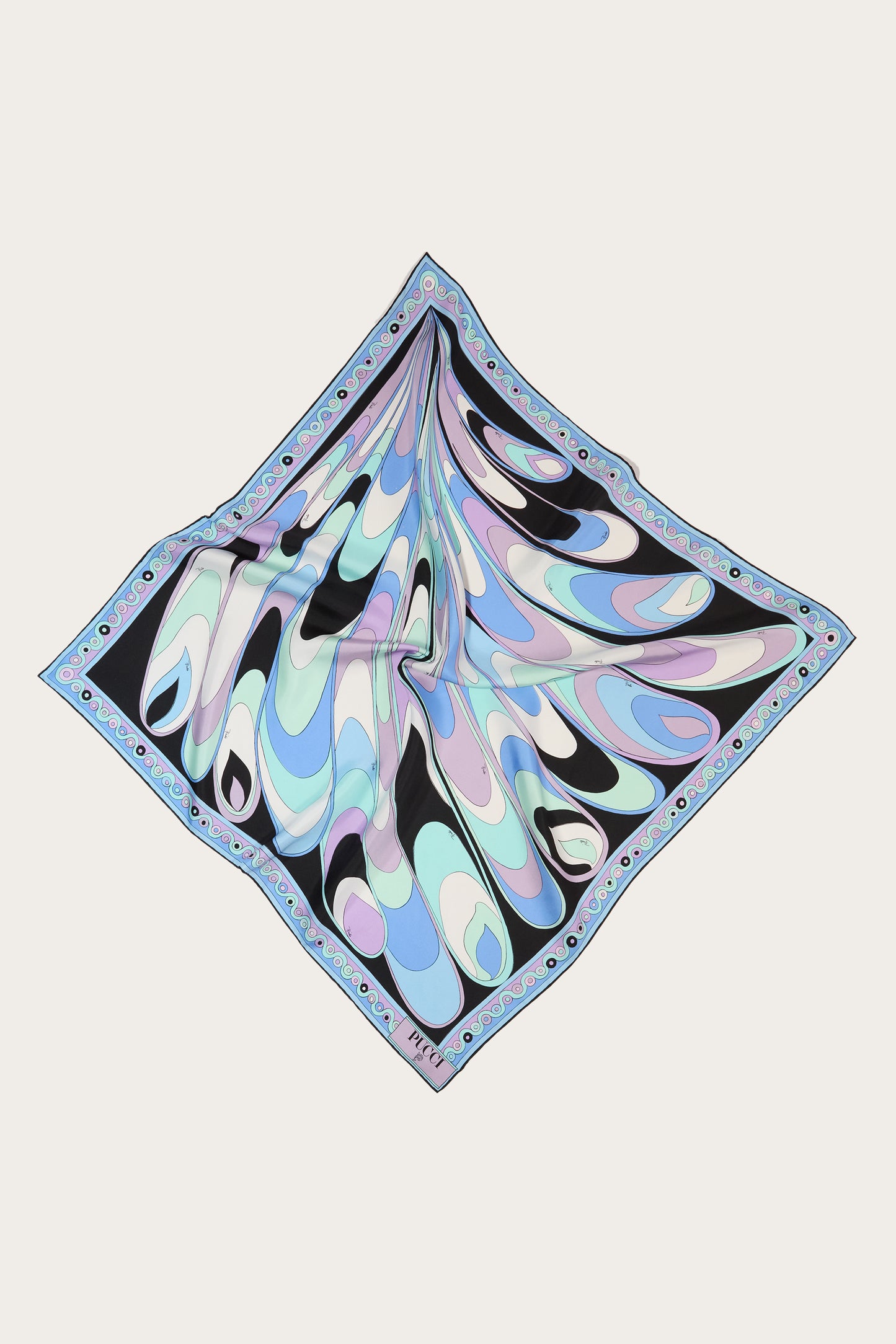 Onde-Print Silk Scarf View 1 - Pucci