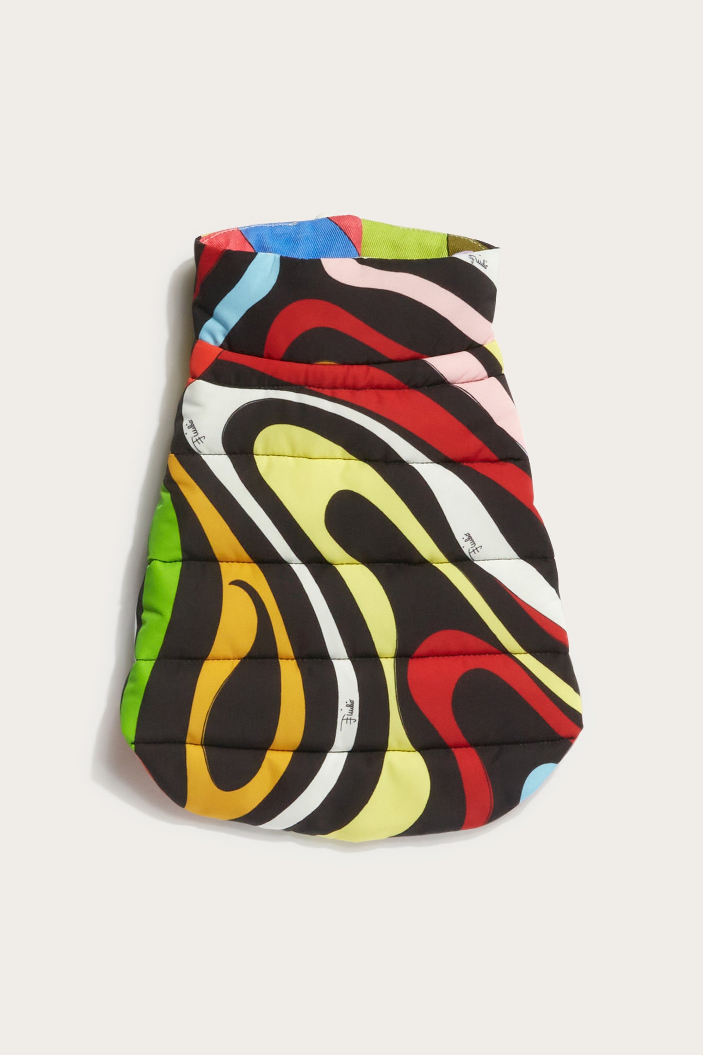 Marmo-Print Padded Dog Coat View 1 - Pucci