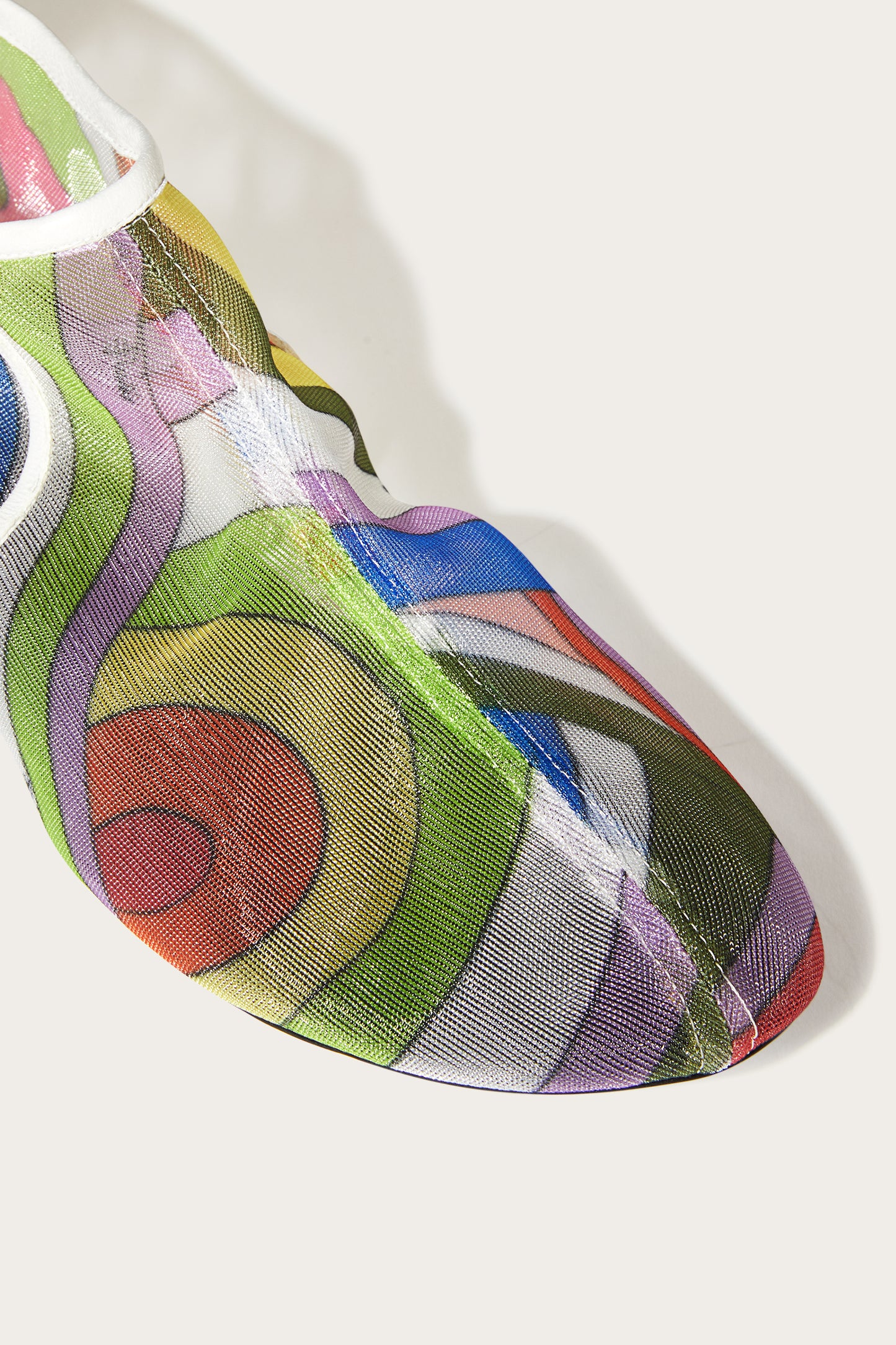 Iride-Print Mesh Flat Shoes View 3 - Pucci