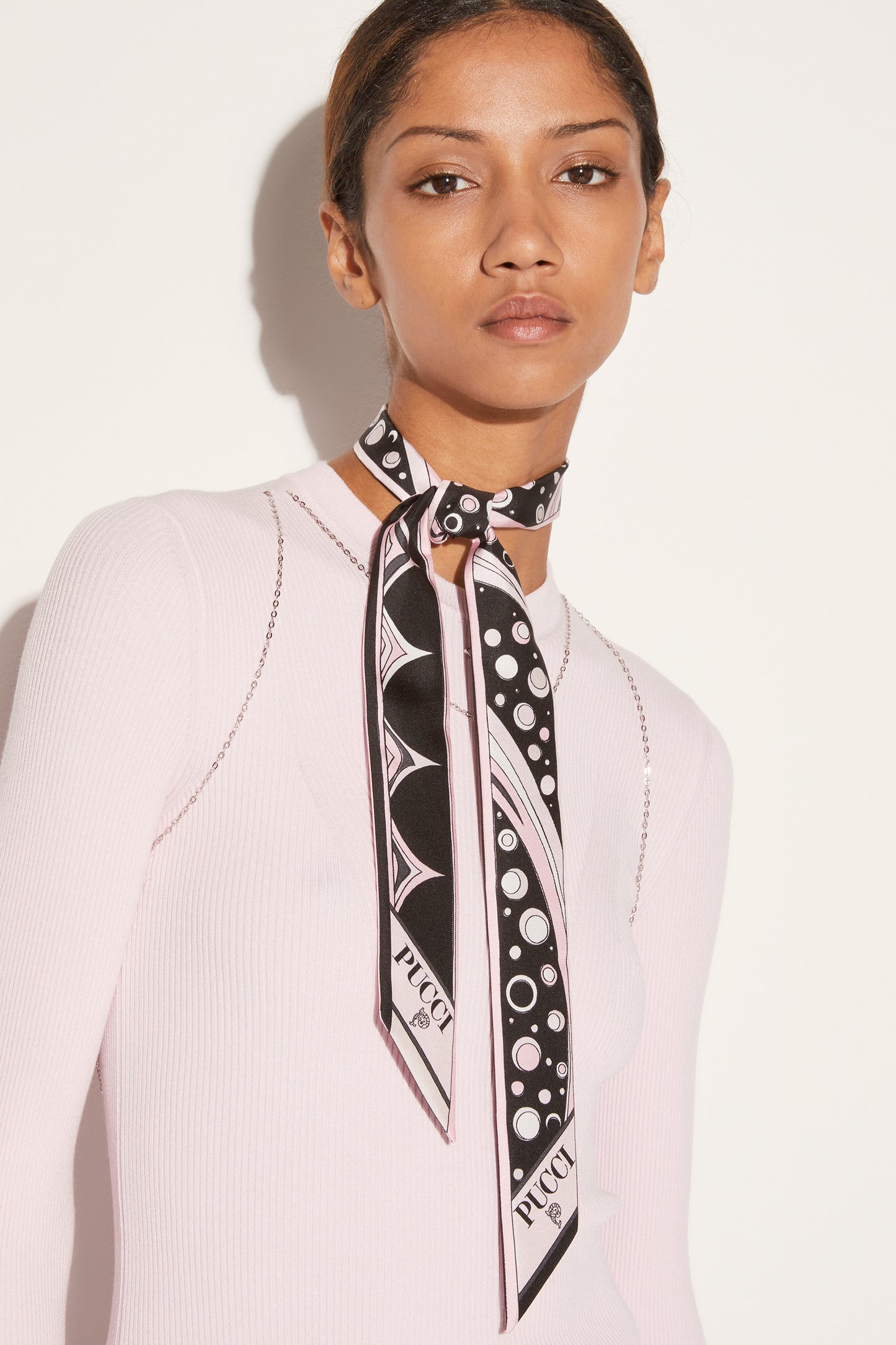 Fontane-Print Silk-Twill Scarf View 2 - Pucci
