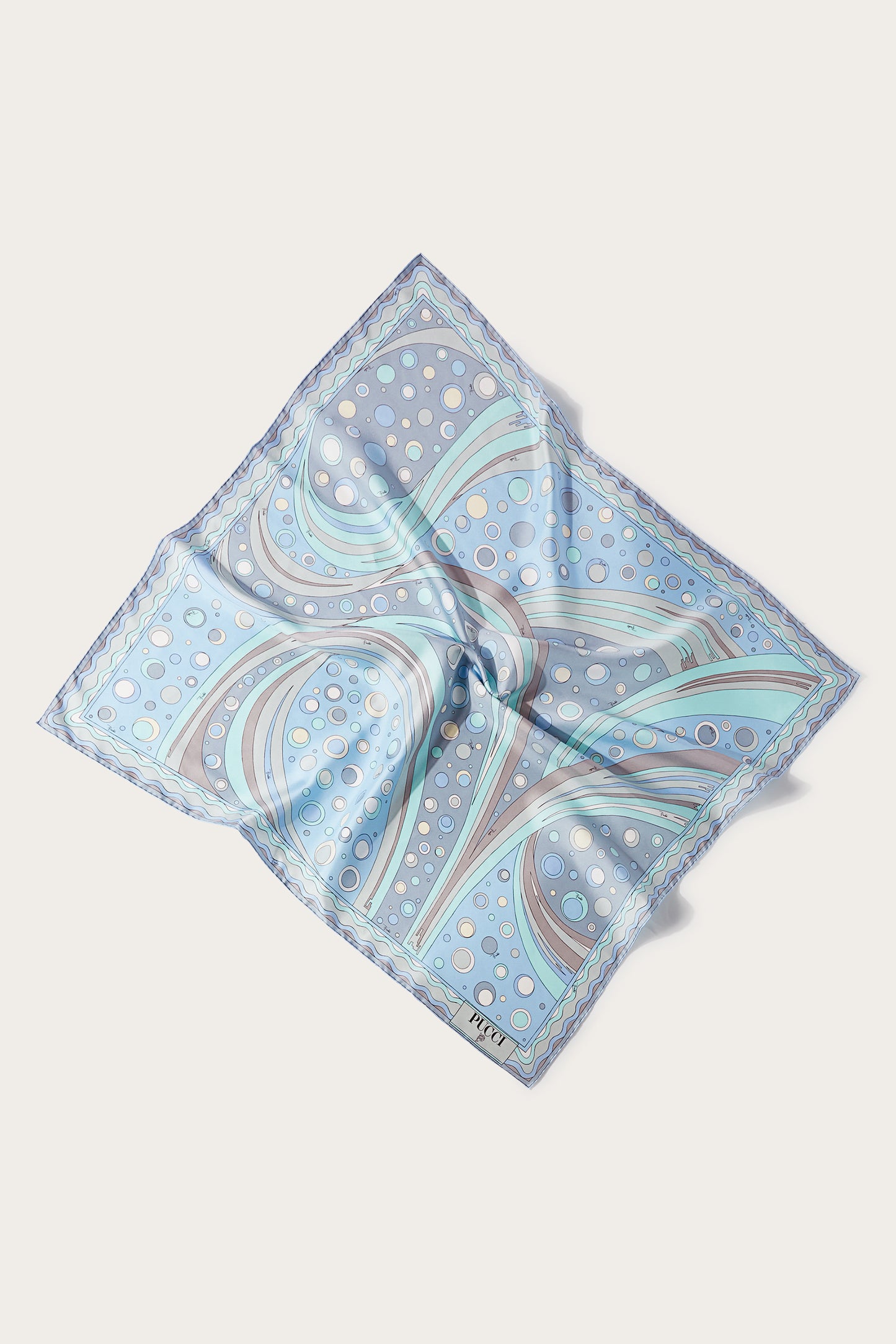 Fontane-Print Large Silk-Twill Carré View 1 - Pucci