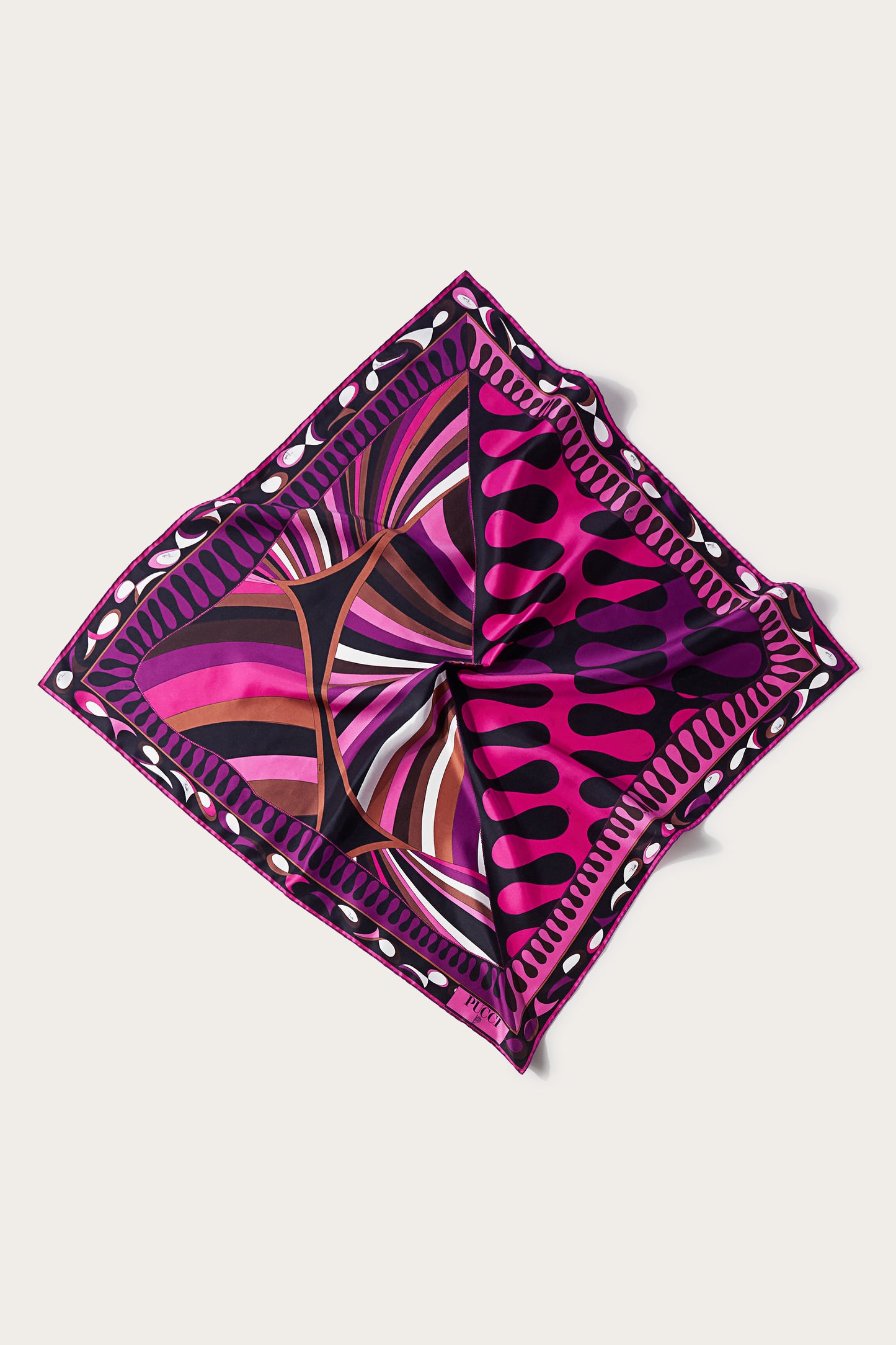 Iride And Leocorno-Print Large Silk-Twill Carré View 1 - Pucci
