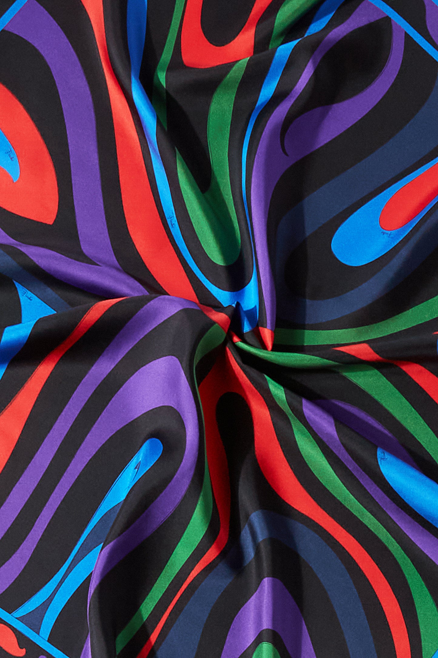 Marmo-Print Large Silk-Twill Carré View 3 - Pucci