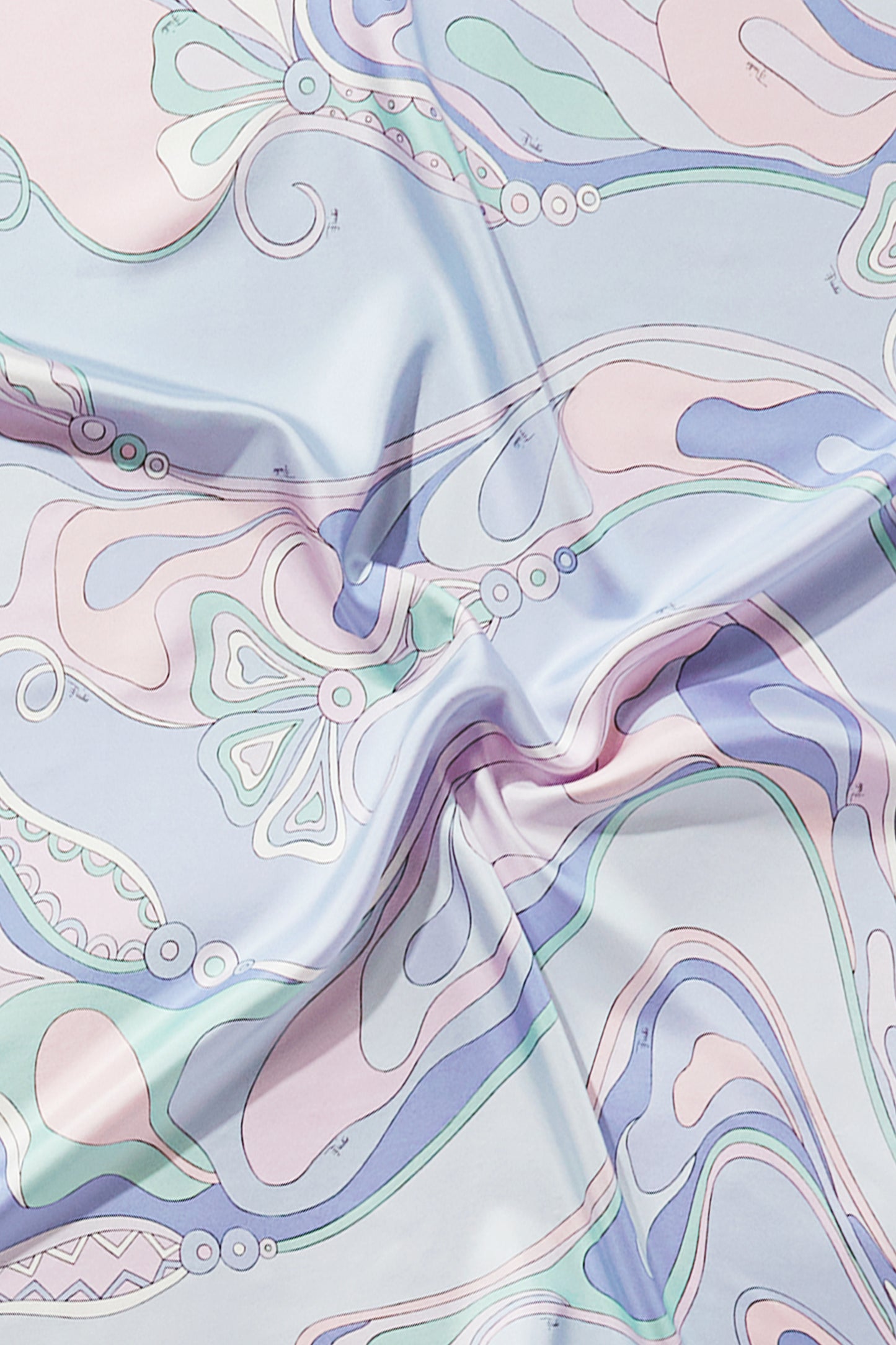 Orchidee-Print Large Silk-Twill Carré View 3 - Pucci