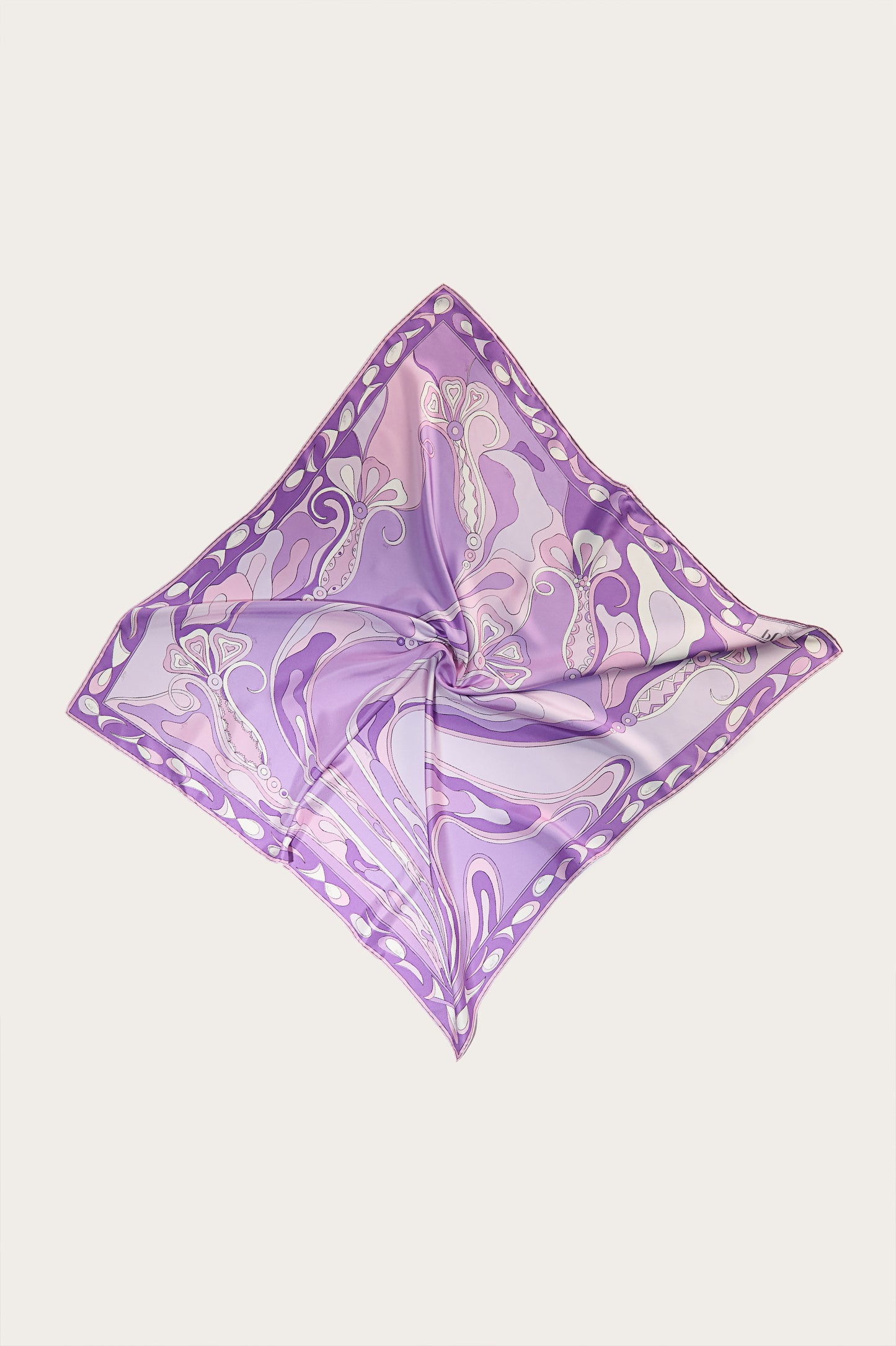 Orchidee-Print Large Silk-Twill Carré View 4 - Pucci