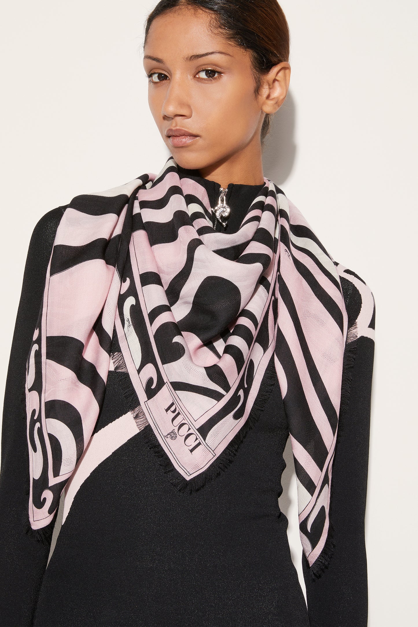Marmo-Print Large Scarf View 2 - Pucci