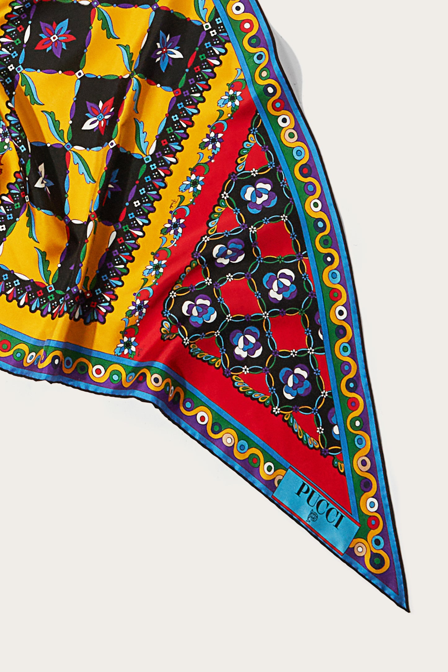 Festa-Print Silk-Twill Scarf View 3 - Pucci
