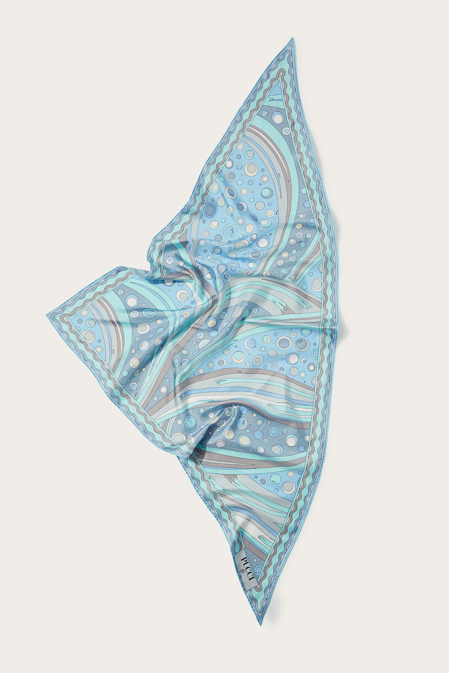 Fontane-Print Silk-Twill Scarf View 1 - Pucci