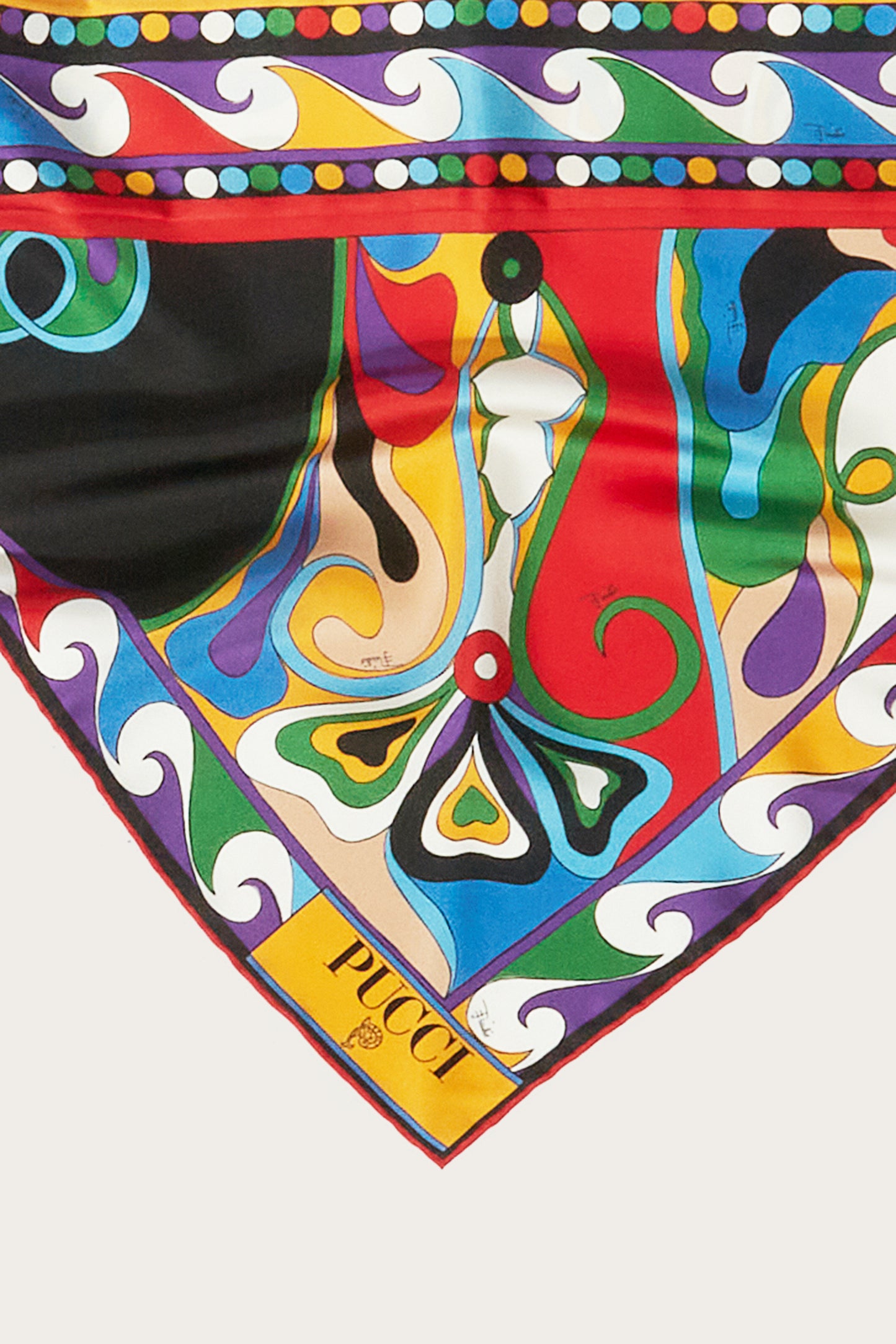 Orchidee-Print Silk-Twill Scarf View 3 - Pucci