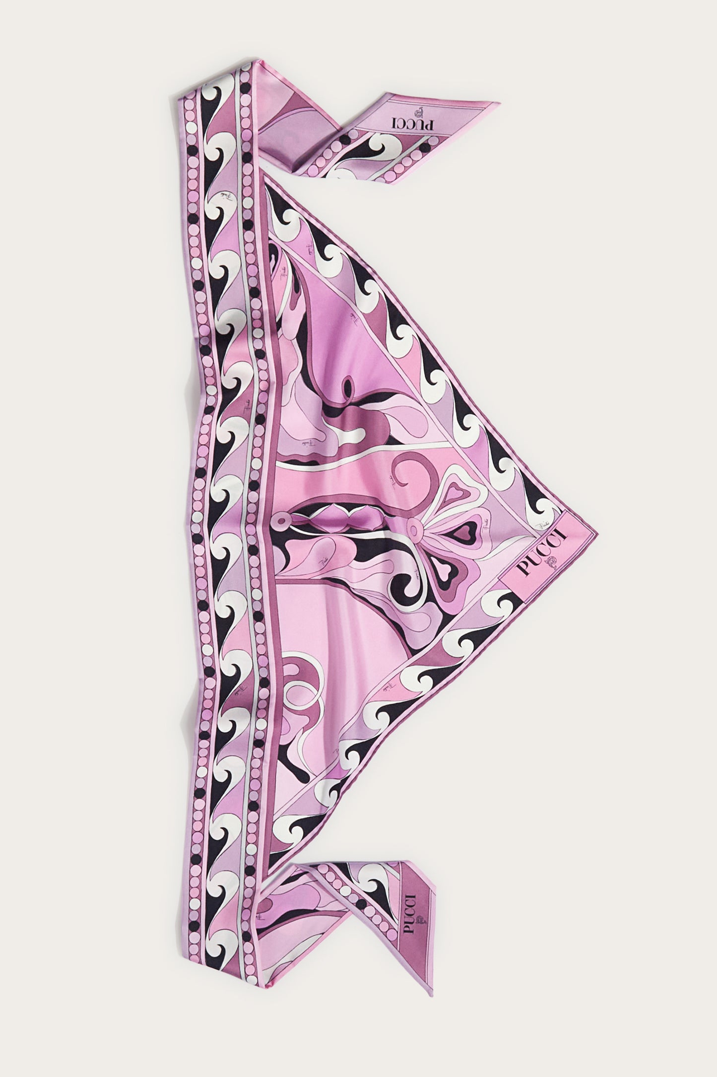 Orchidee-Print Silk-Twill Scarf View 1 - Pucci