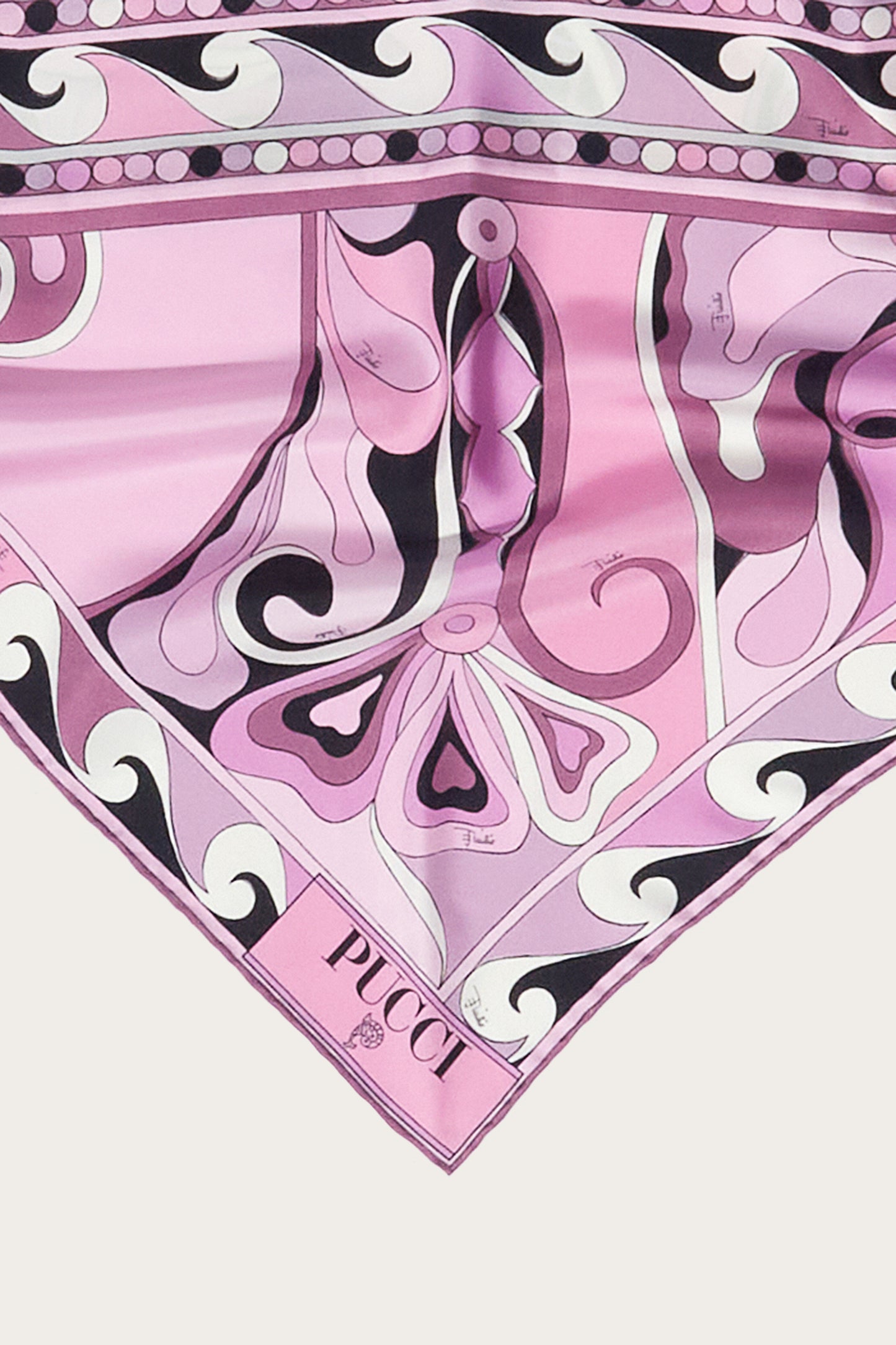 Orchidee-Print Silk-Twill Scarf View 3 - Pucci