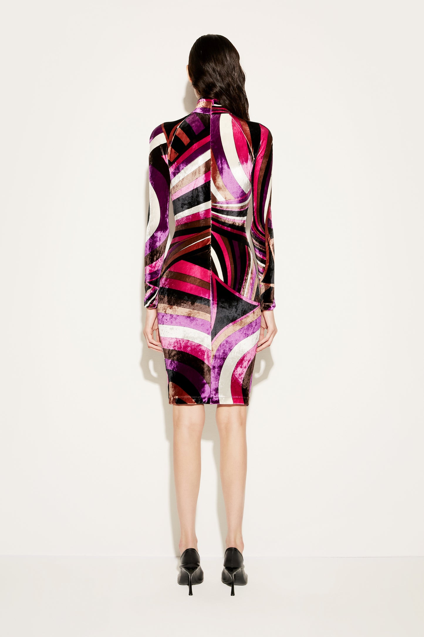 Iride-Print Velvet Dress View 3 - Pucci