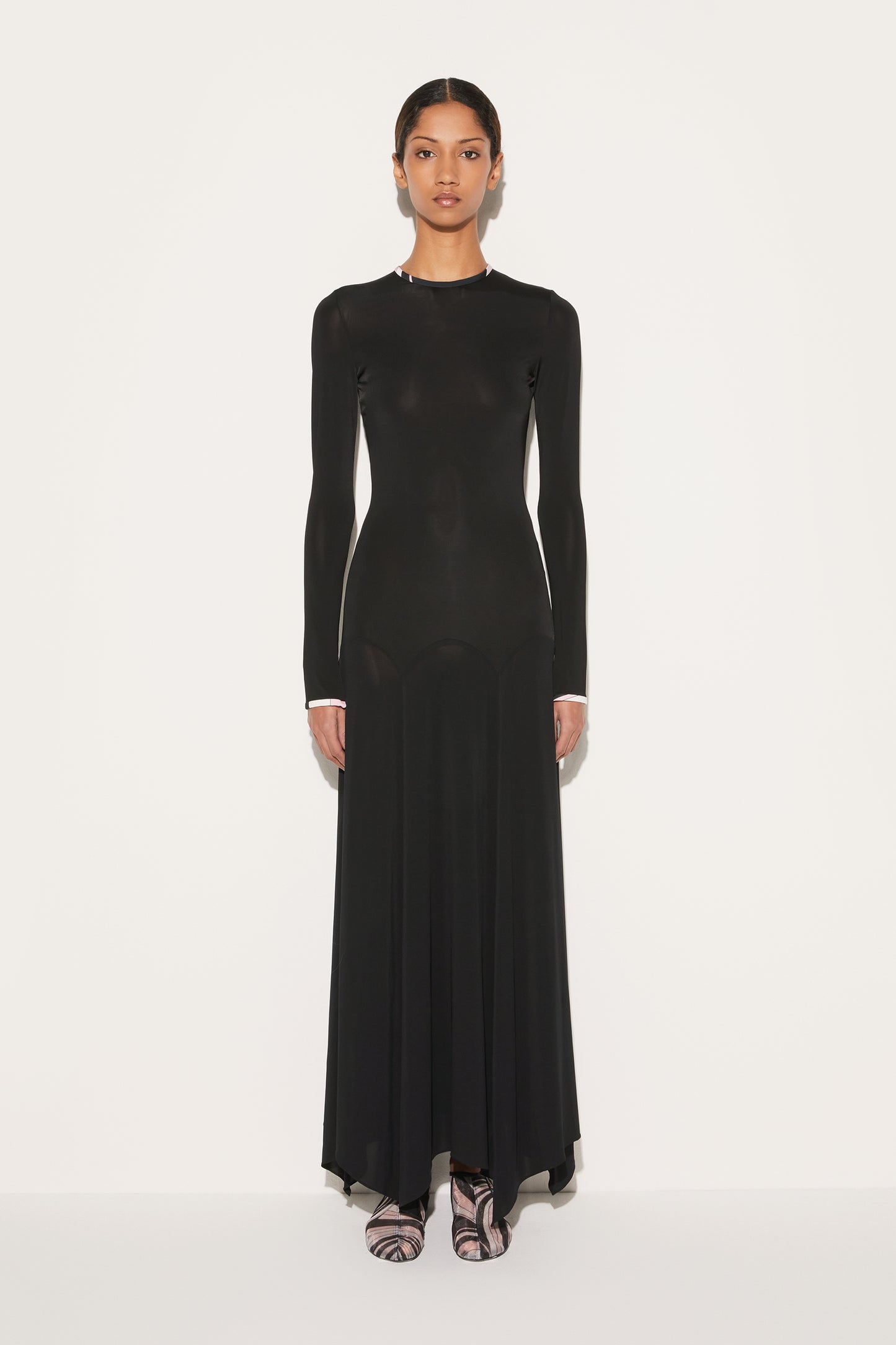 Long-Sleeve Long Dress View 2 - Pucci