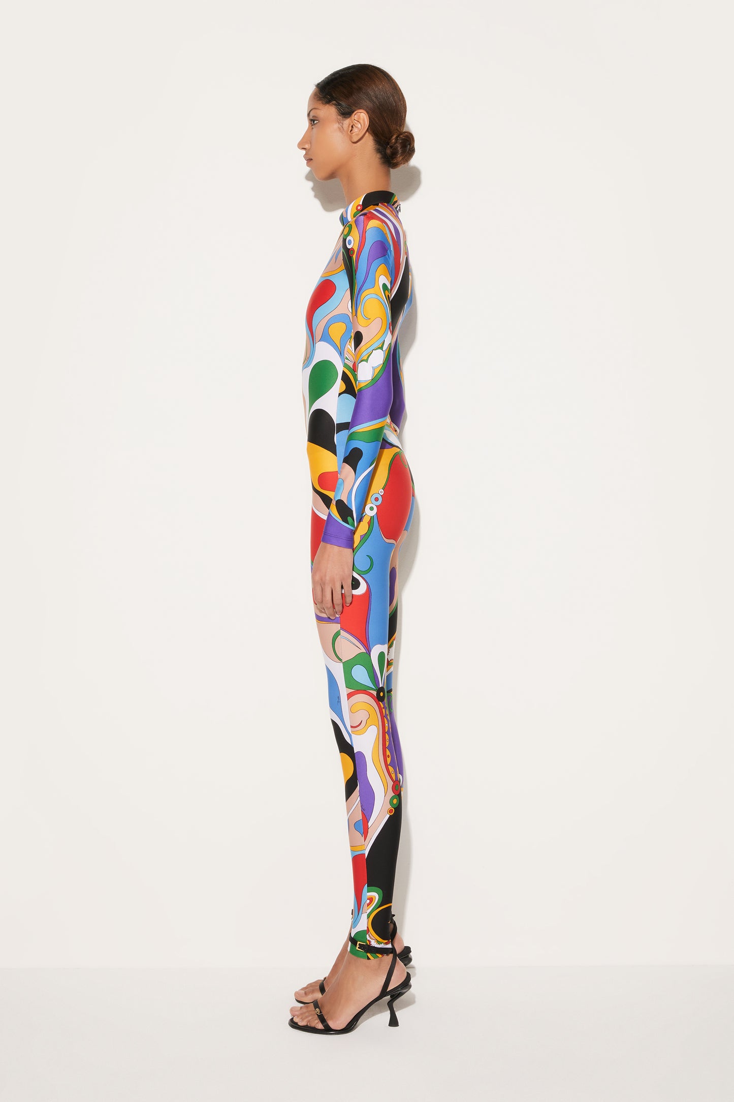 Orchidee-Print Jumpsuit View 5 - Pucci