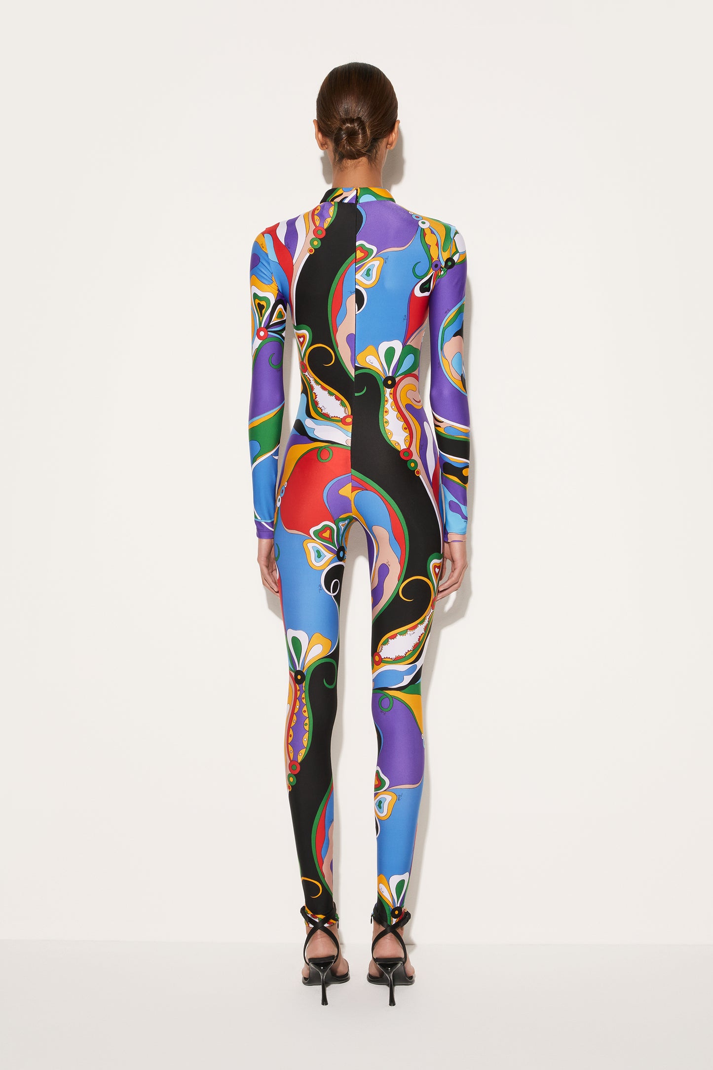 Orchidee-Print Jumpsuit View 4 - Pucci