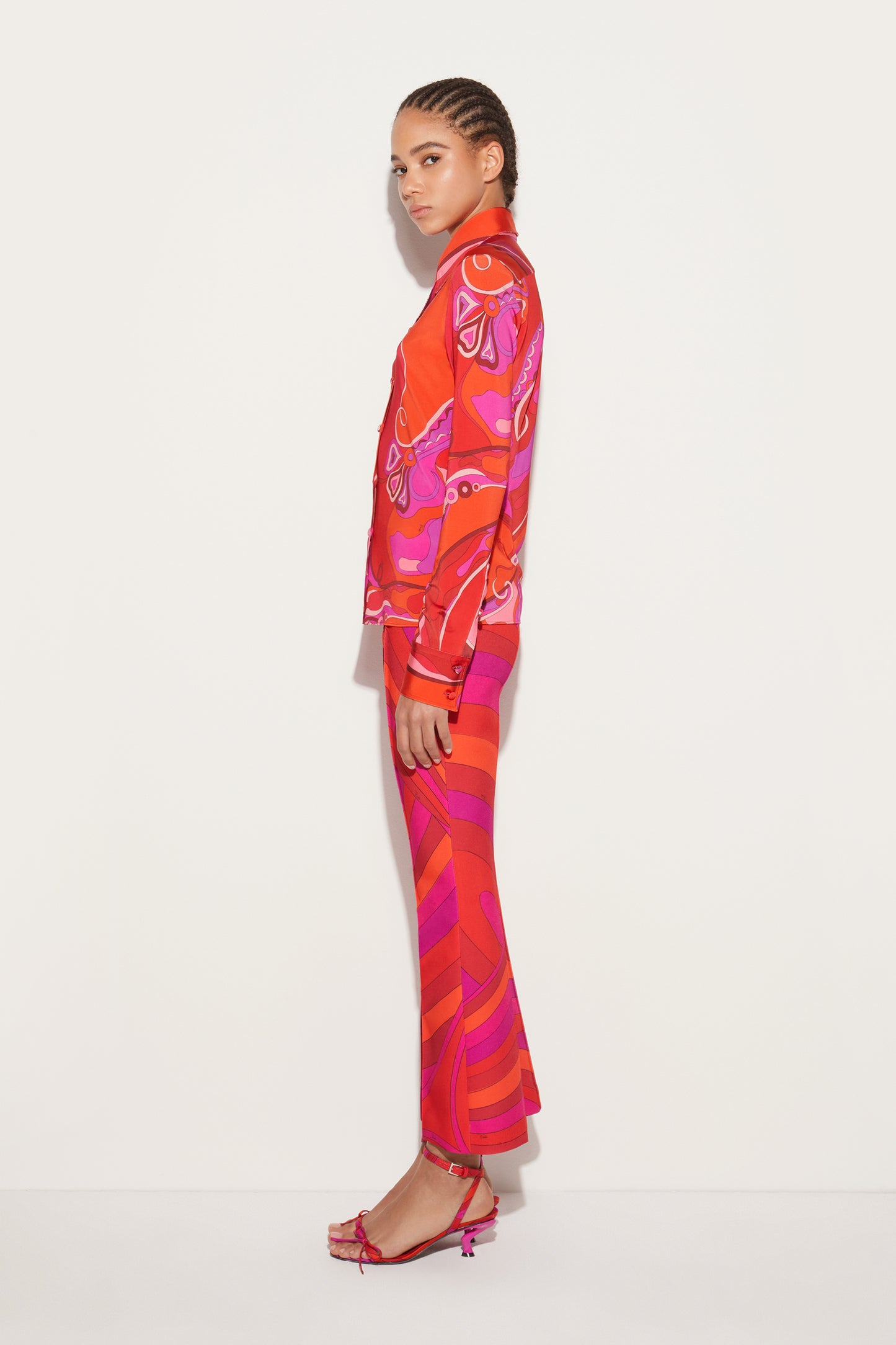 Orchidee-Print Shirt View 2 - Pucci