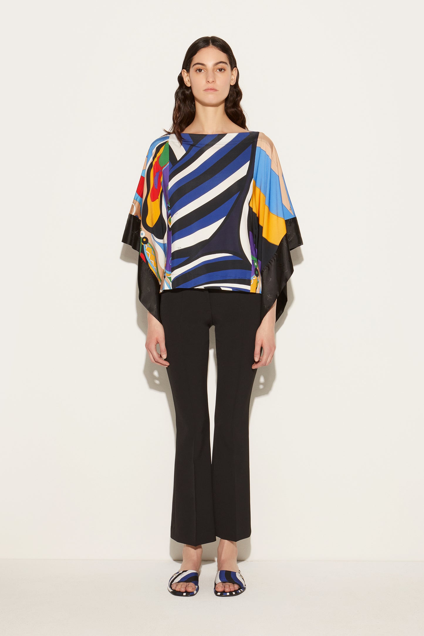 Iride-Print Kaftan Top View 2 - Pucci