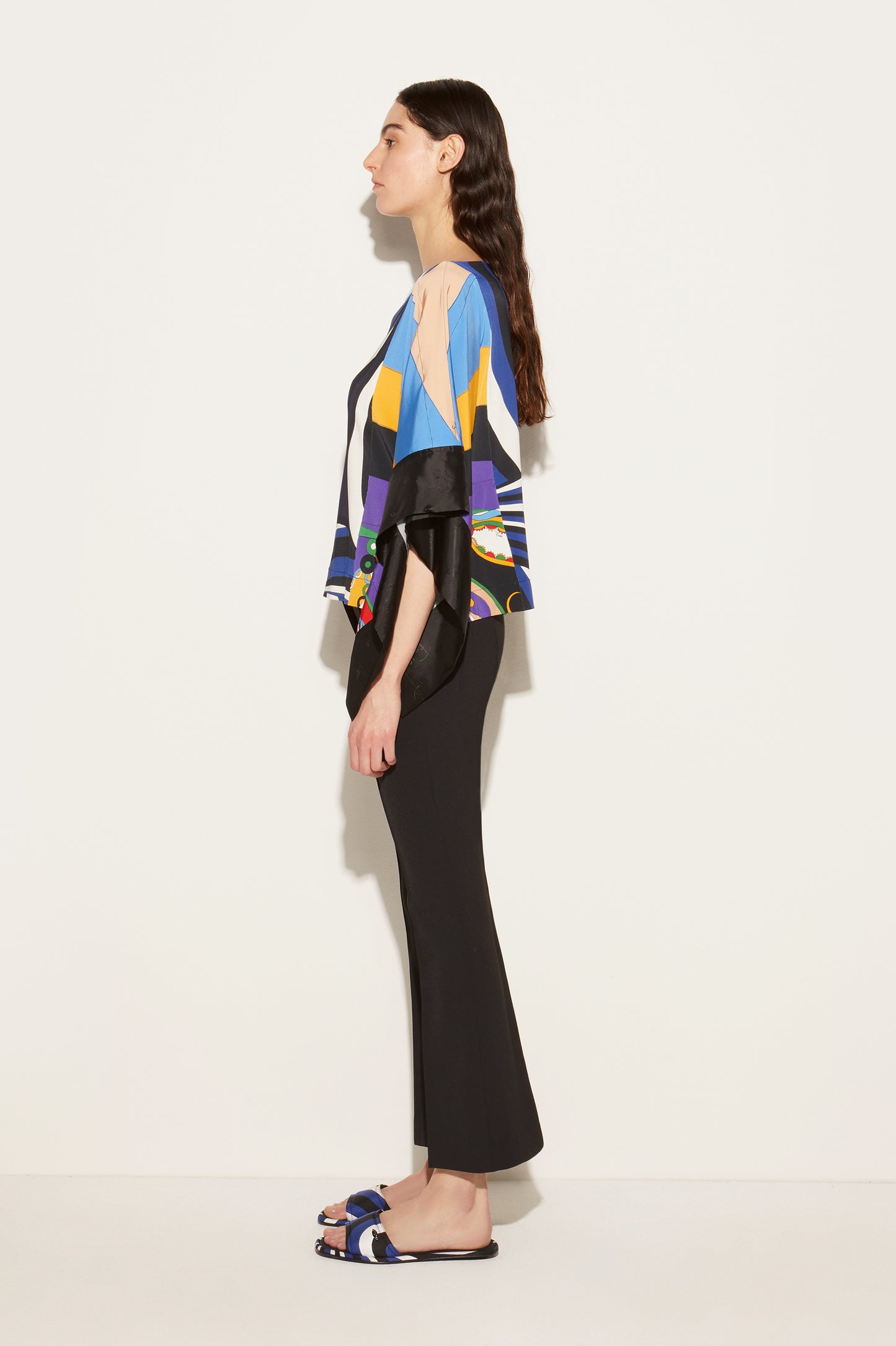 Iride-Print Kaftan Top View 3 - Pucci