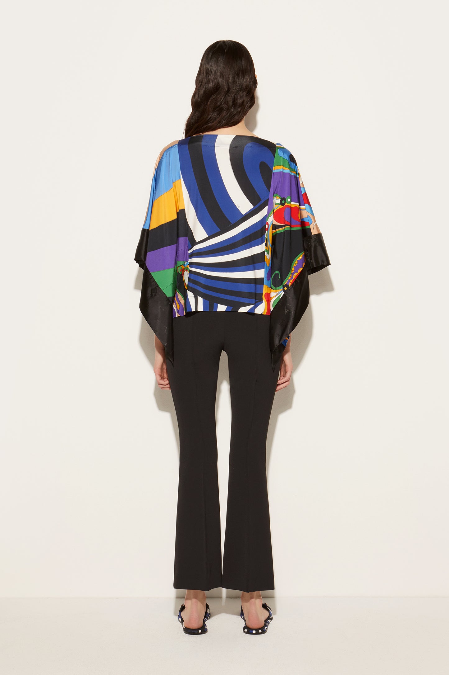 Iride-Print Kaftan Top View 4 - Pucci