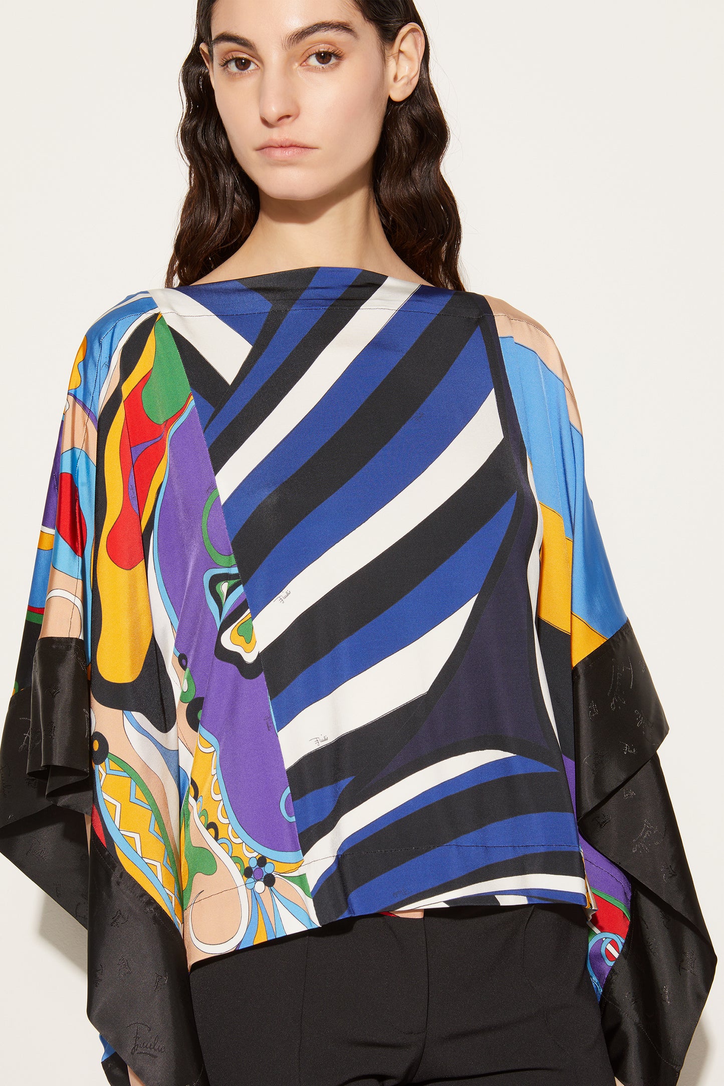 Iride-Print Kaftan Top View 5 - Pucci