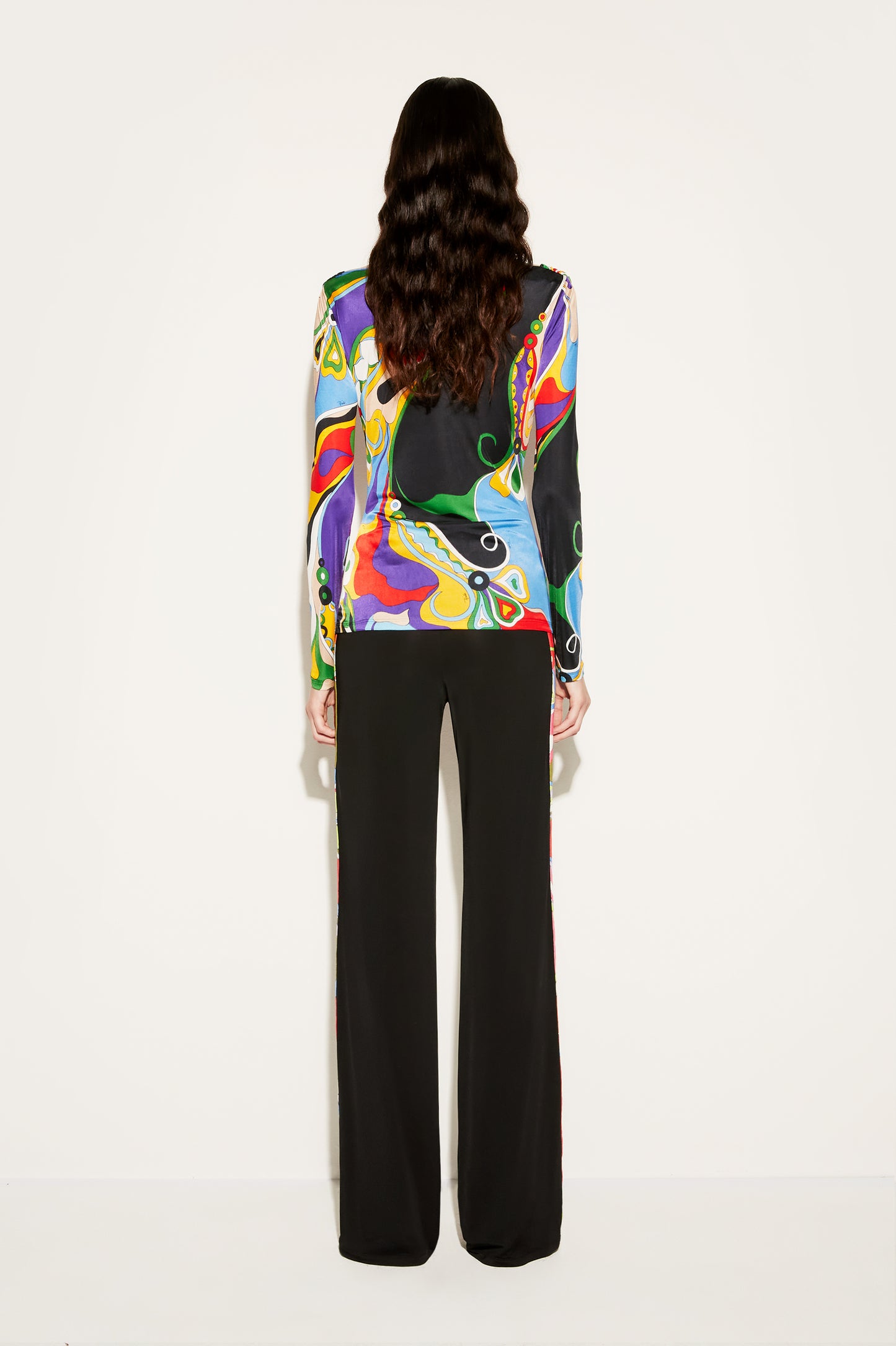 Iride And Orchidee-Print Trousers View 4 - Pucci