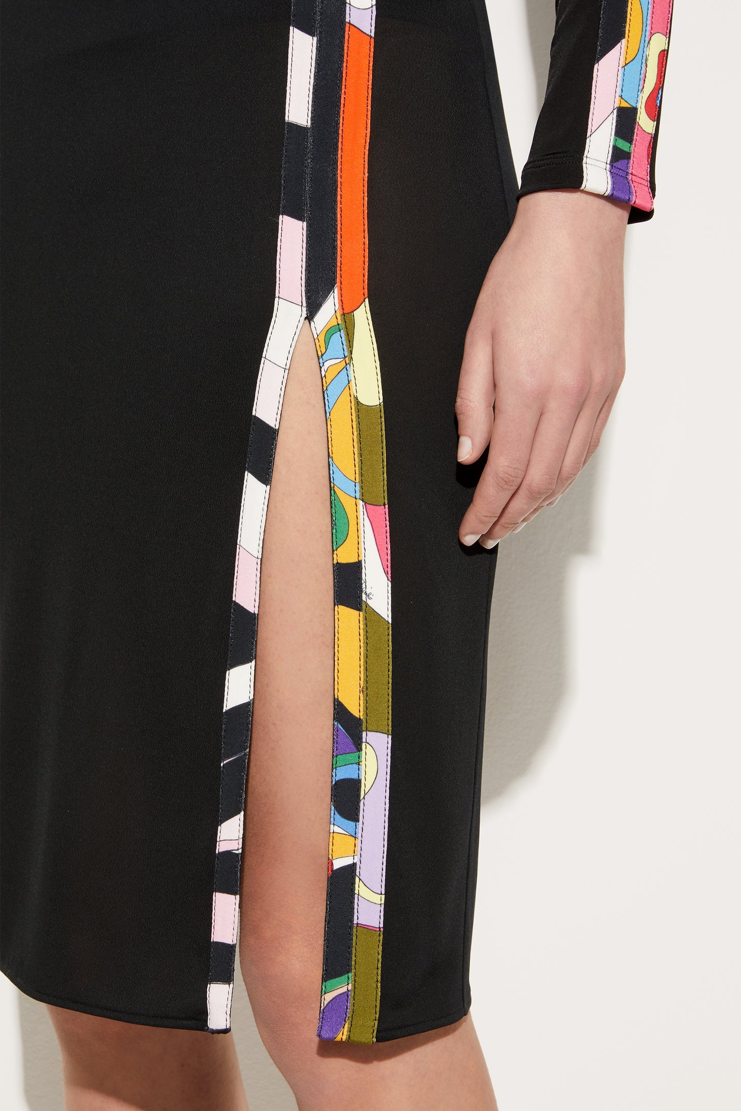 Orchidee And Iride-Print Pencil Skirt View 5 - Pucci