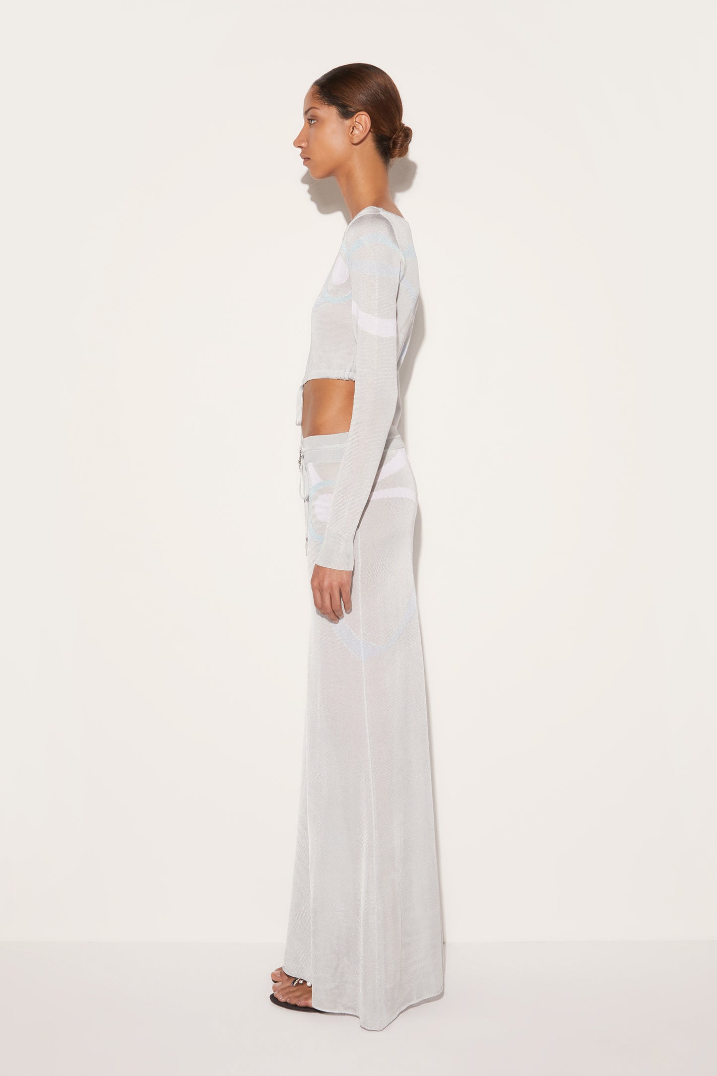Marmo-Jacquard Crop Top View 3 - Pucci
