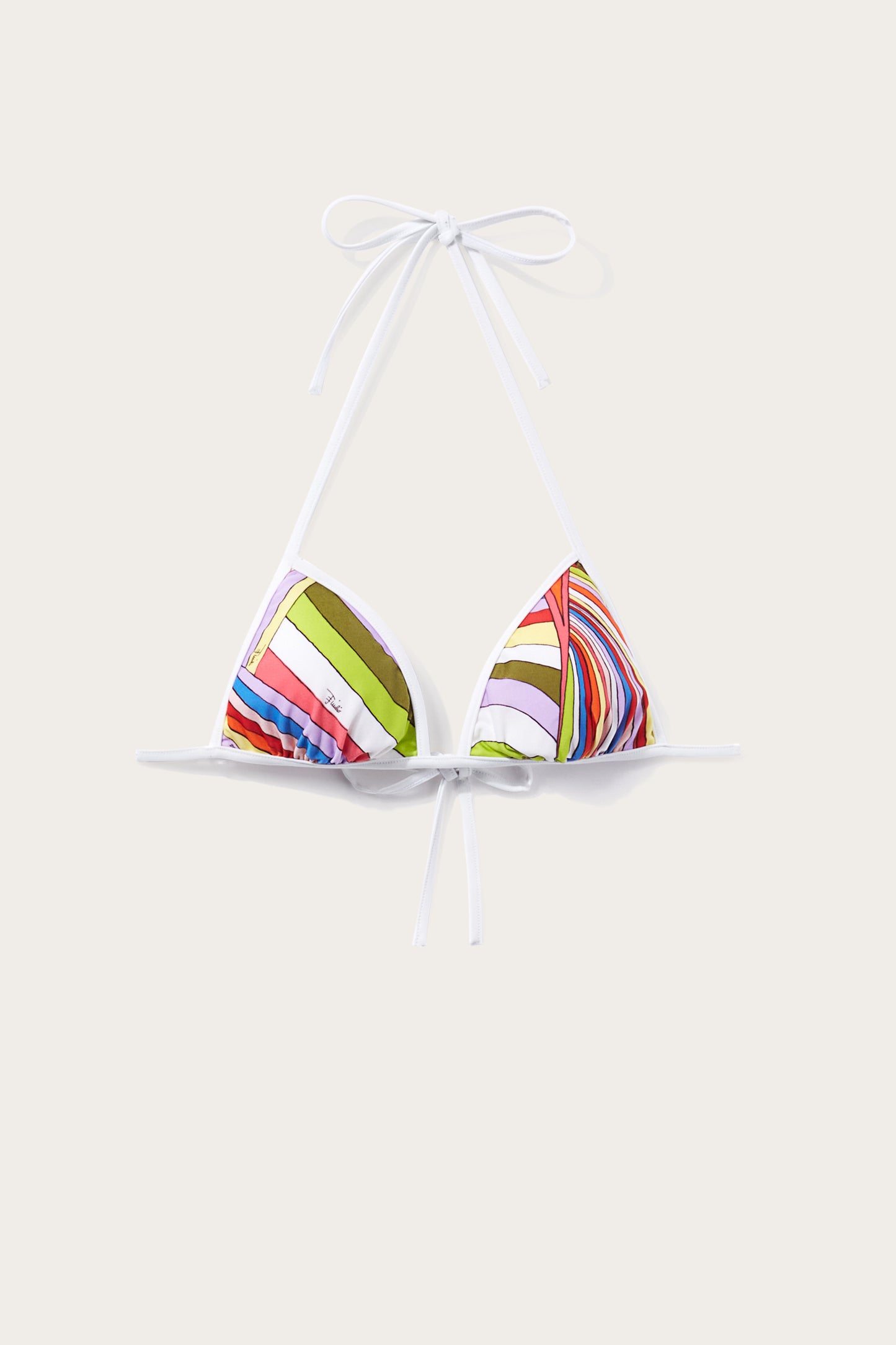 Iride-Print Bikini Top View 1 - Pucci