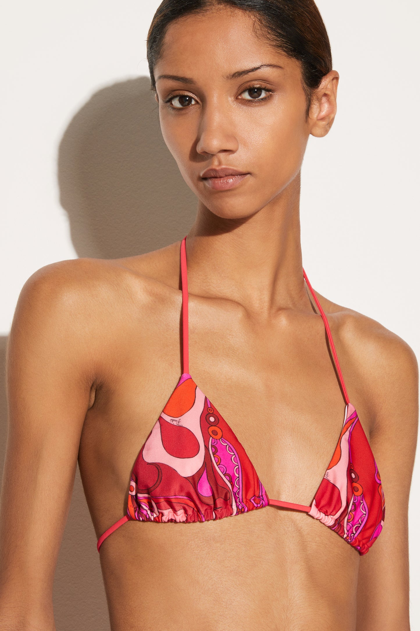 Orchidee-Print Bikini Top View 3 - Pucci
