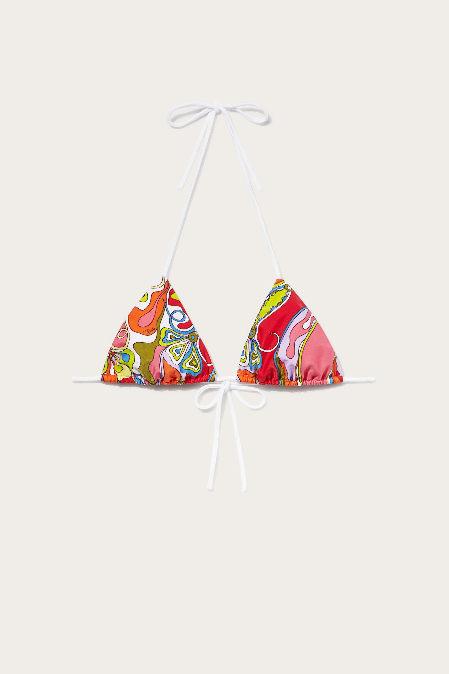 Orchidee-Print Bikini Top View 1 - Pucci