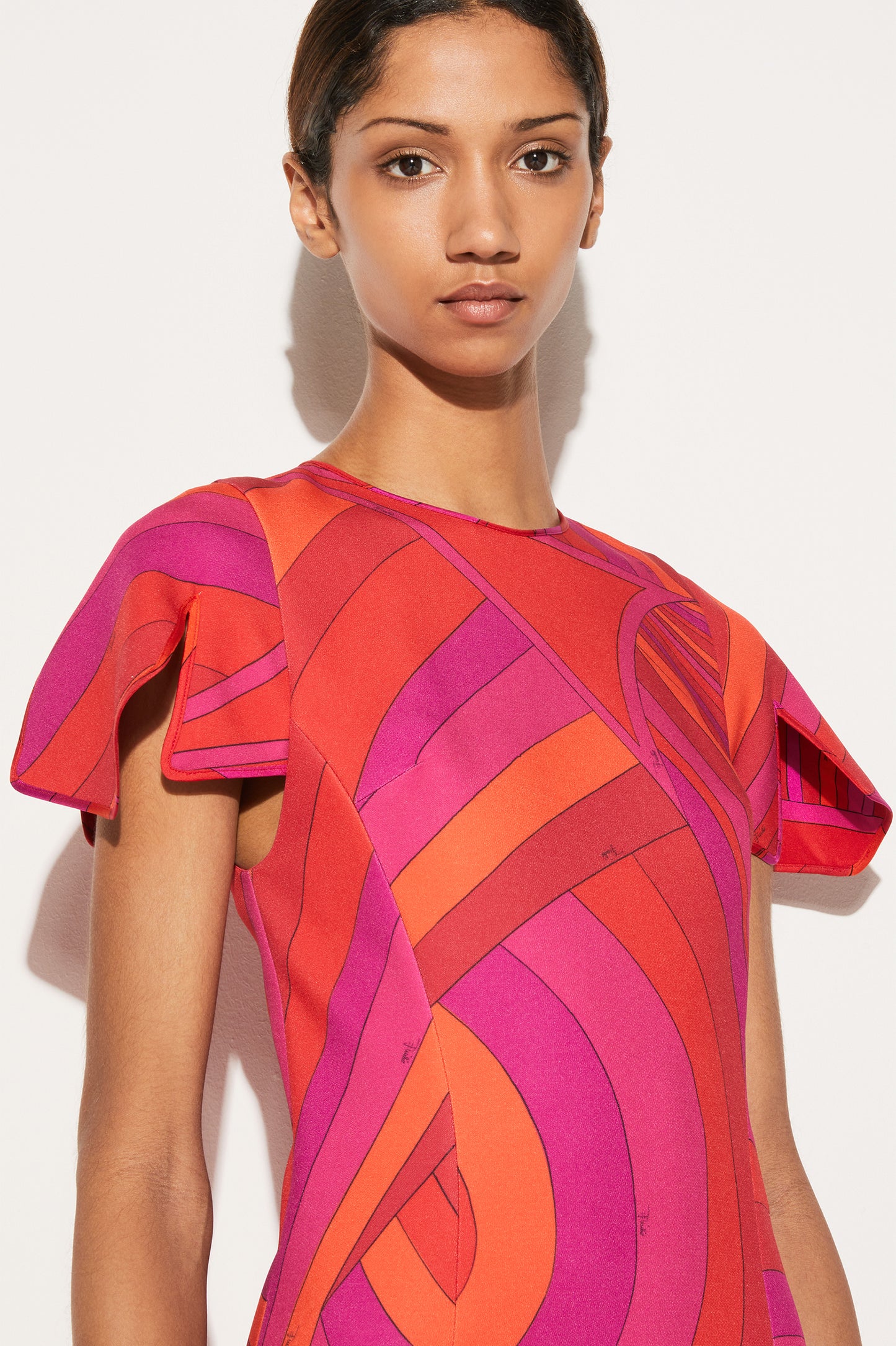 Iride-Print Midi Dress View 5 - Pucci