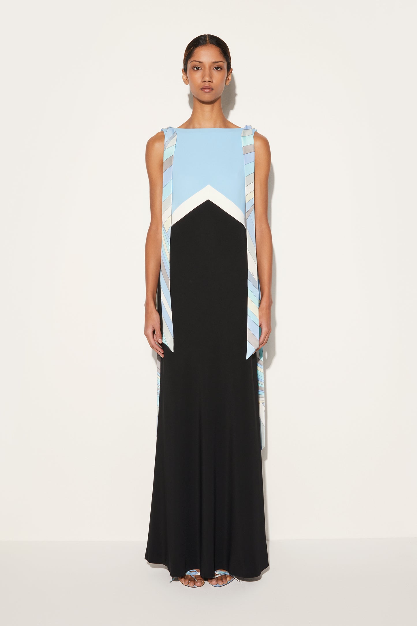 Colourblock Long Dress View 2 - Pucci