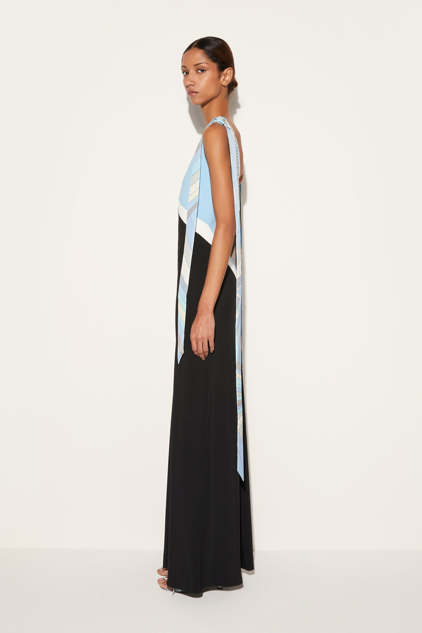Colourblock Long Dress View 3 - Pucci