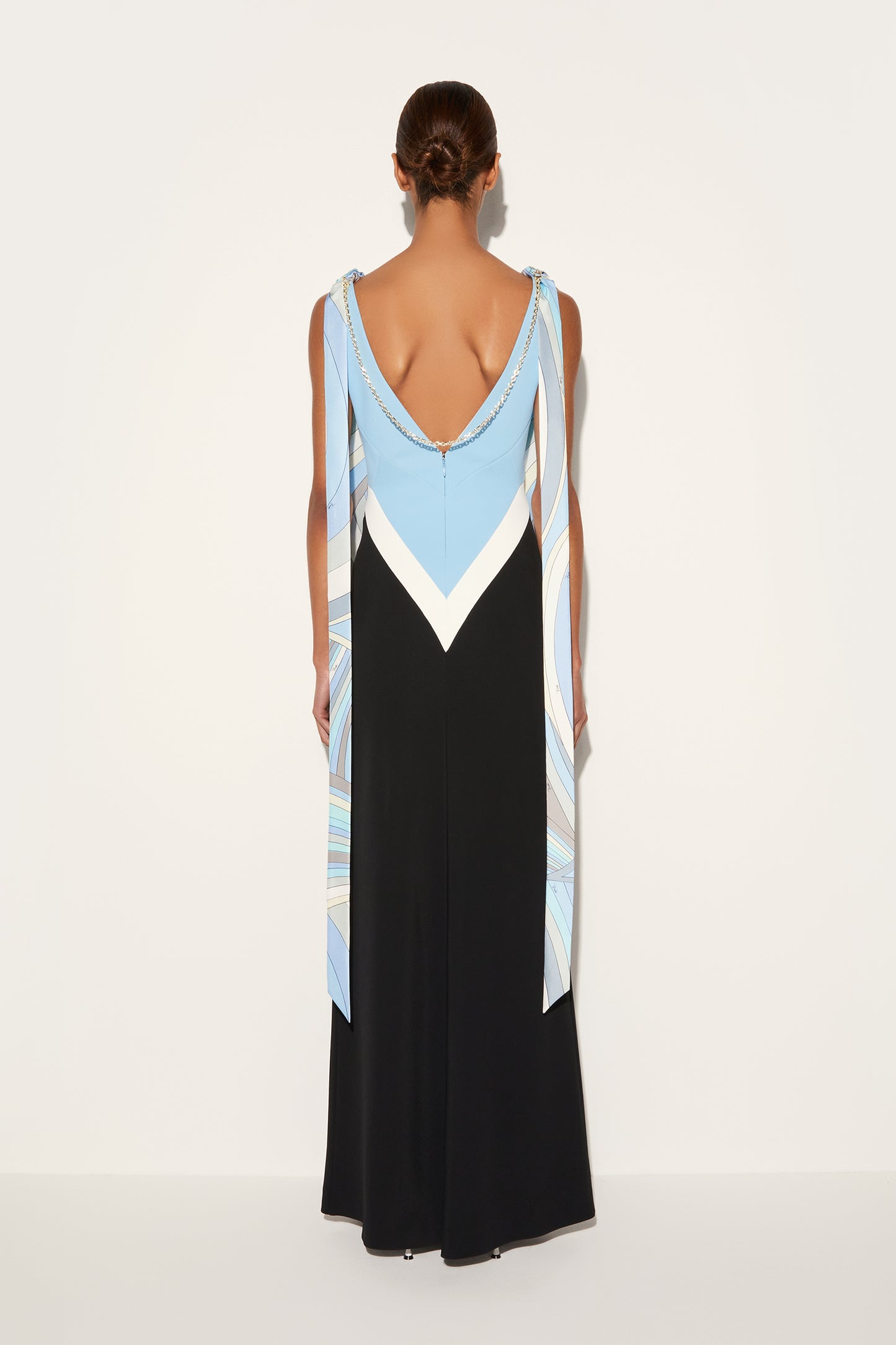 Colourblock Long Dress View 4 - Pucci
