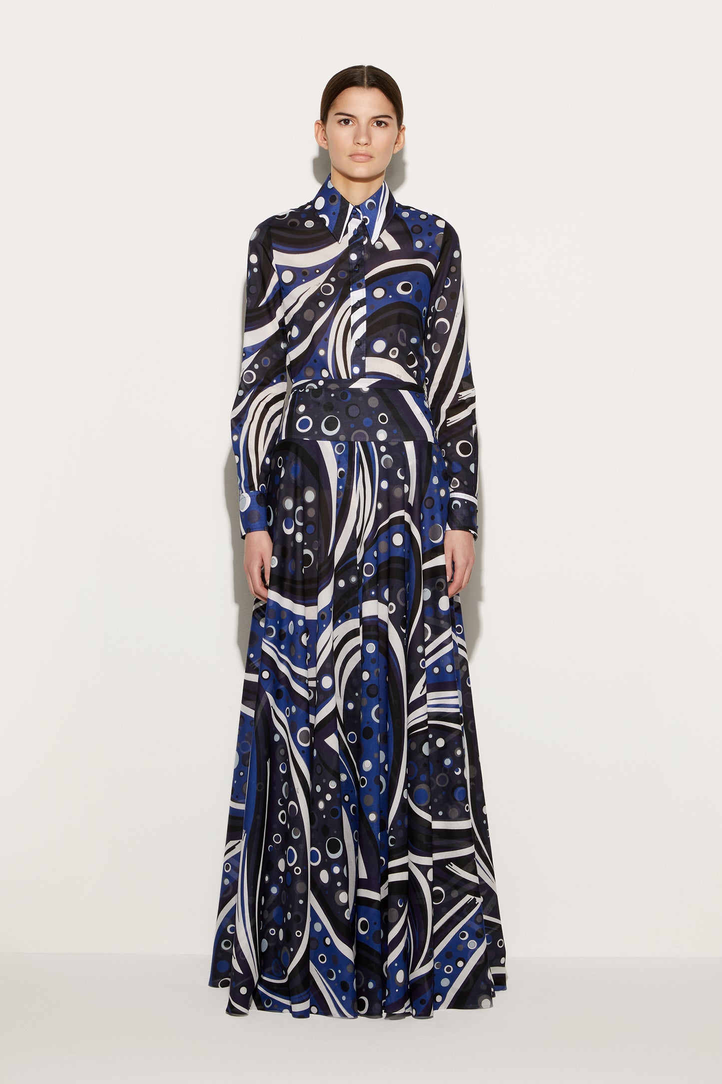 Fontane-Print Cotton Shirt View 2 - Pucci
