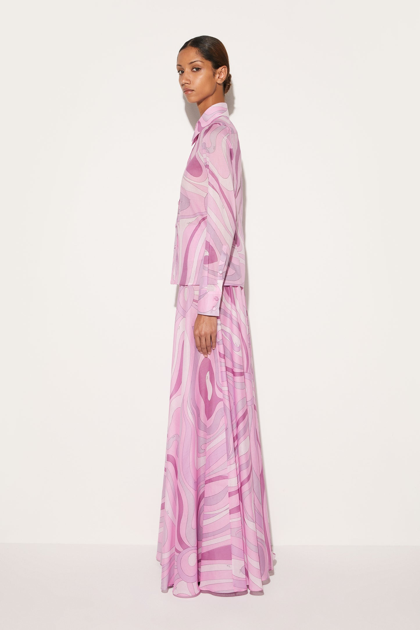 Marmo-Print Cotton Shirt View 2 - Pucci