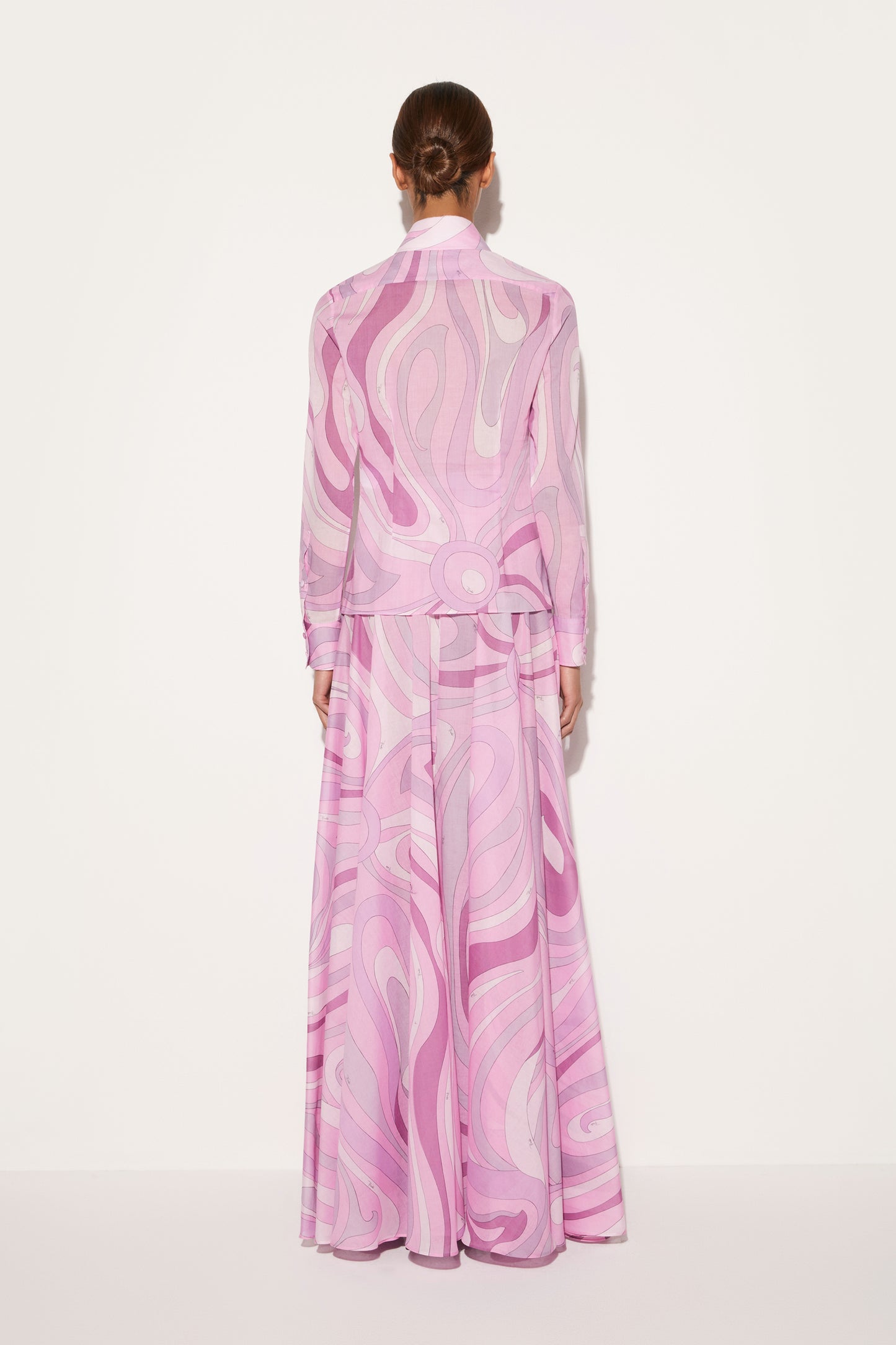 Marmo-Print Cotton Shirt View 4 - Pucci
