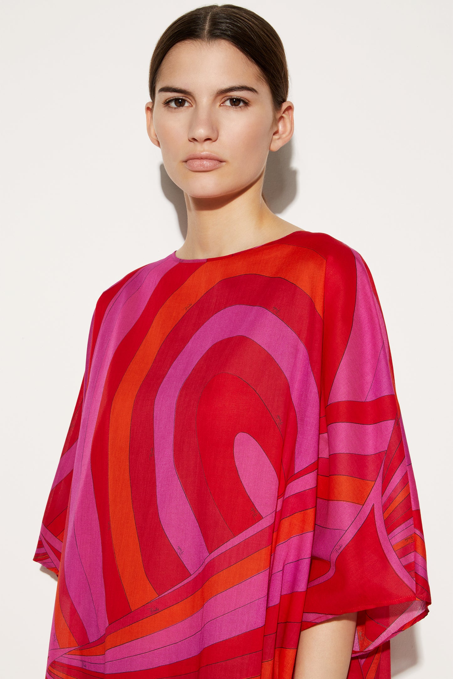 Iride-Print Cotton Kaftan View 5 - Pucci