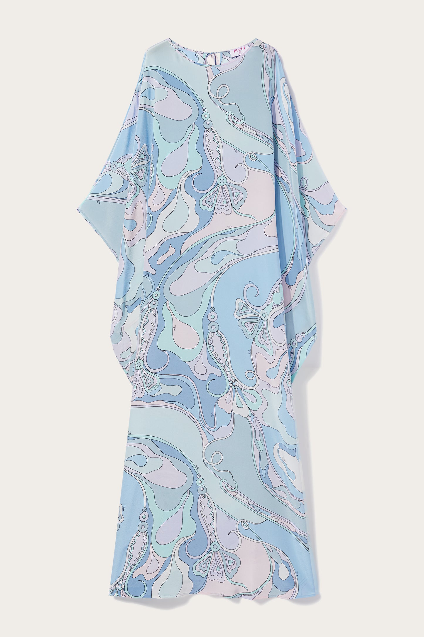 Orchidee-Print Silk Kaftan View 1 - Pucci