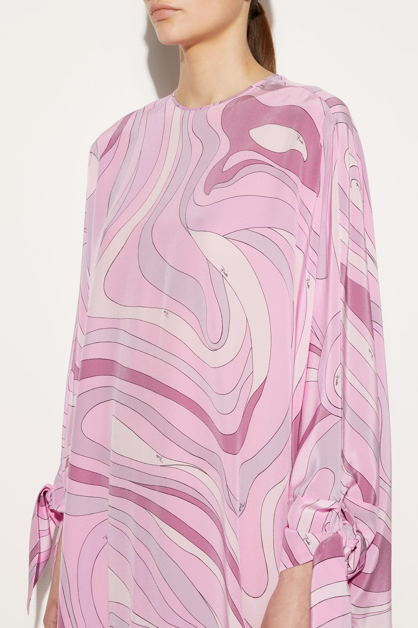 Marmo-Print Silk Kaftan View 5 - Pucci