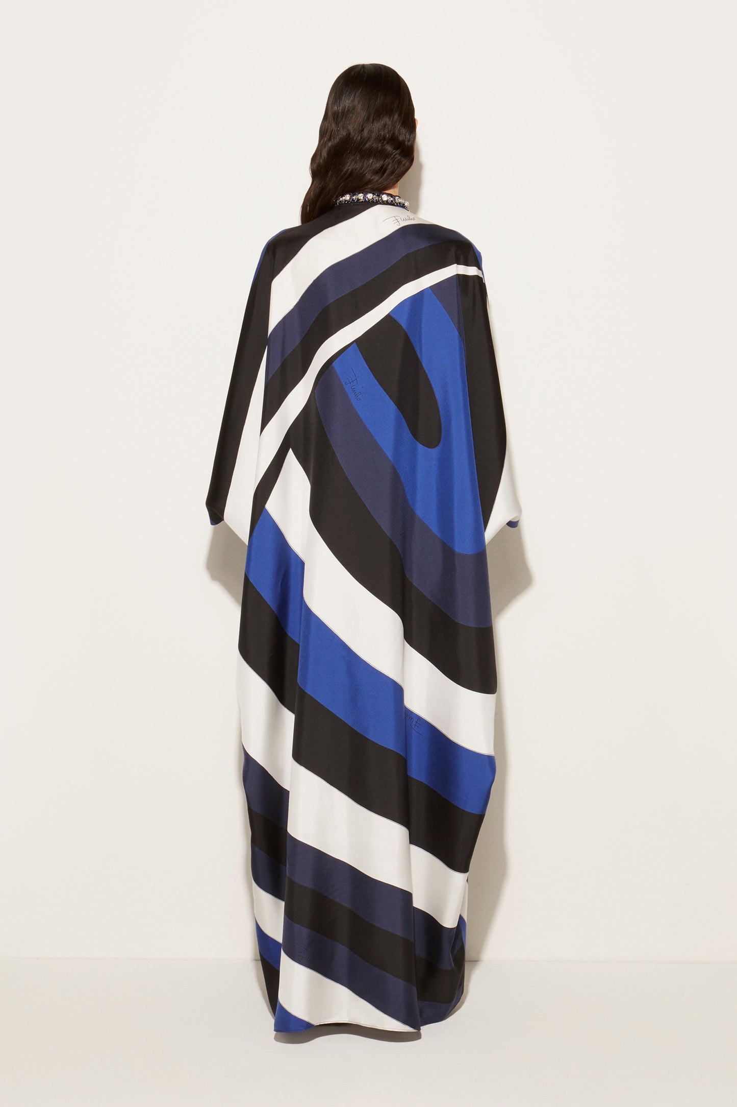 Iride-Print Silk-Twill Kaftan View 4 - Pucci
