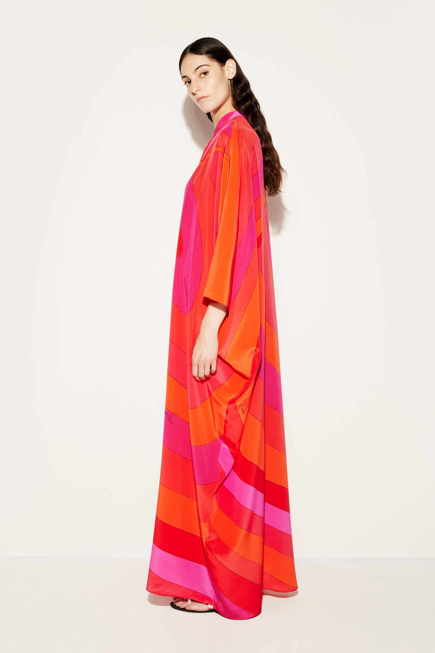 Iride-Print Silk Kaftan View 3 - Pucci