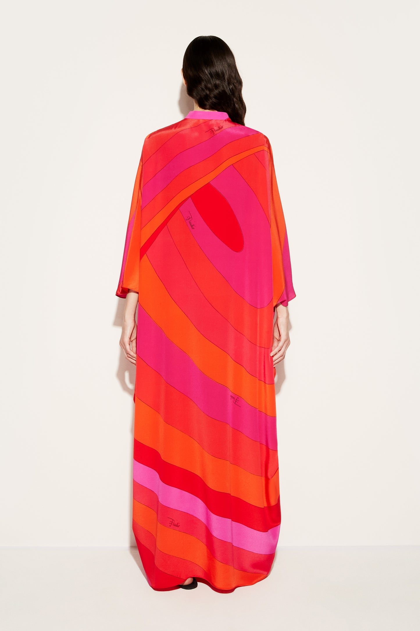 Iride-Print Silk Kaftan View 4 - Pucci