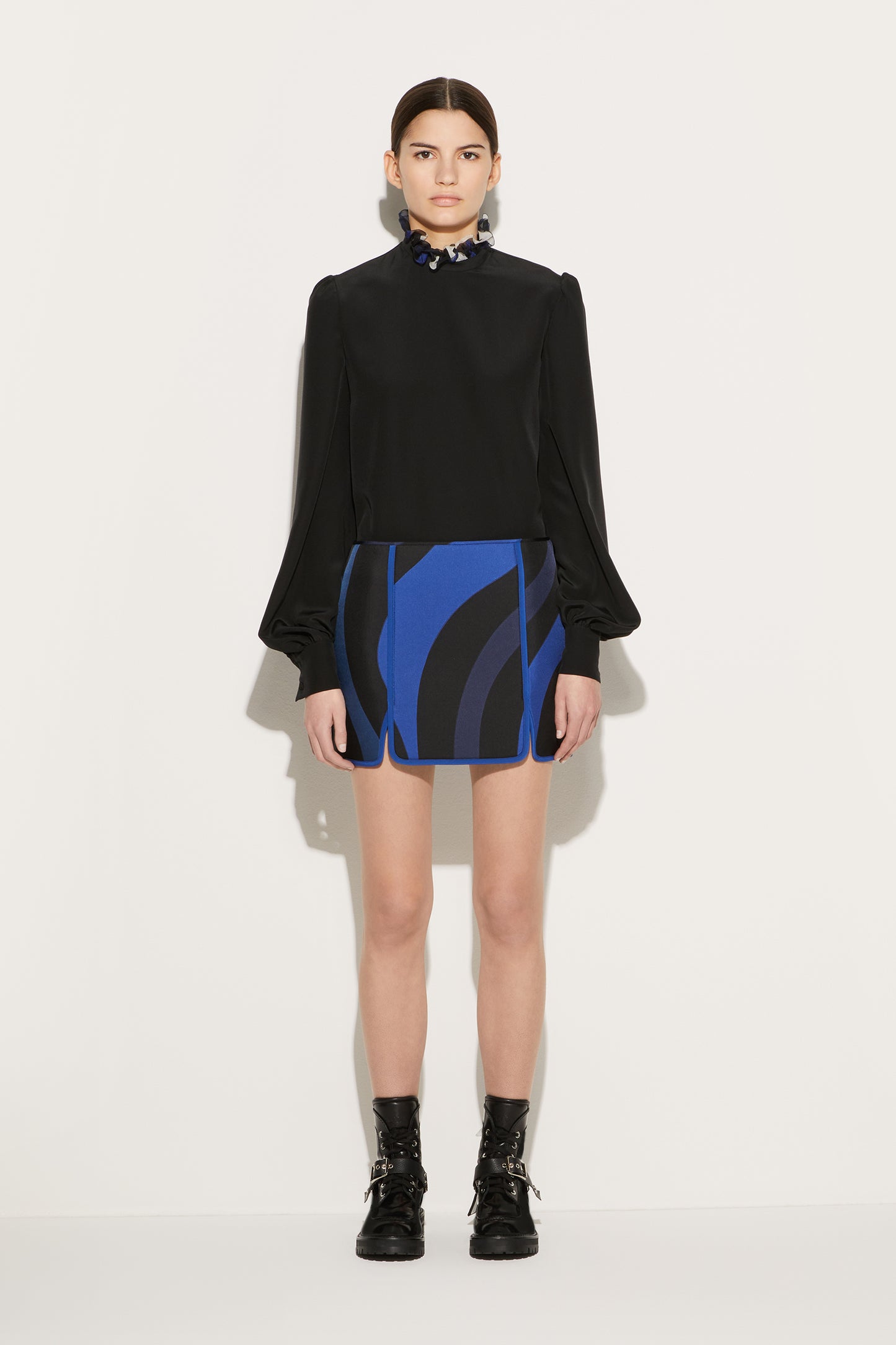 Ruffled Silk Top View 2 - Pucci