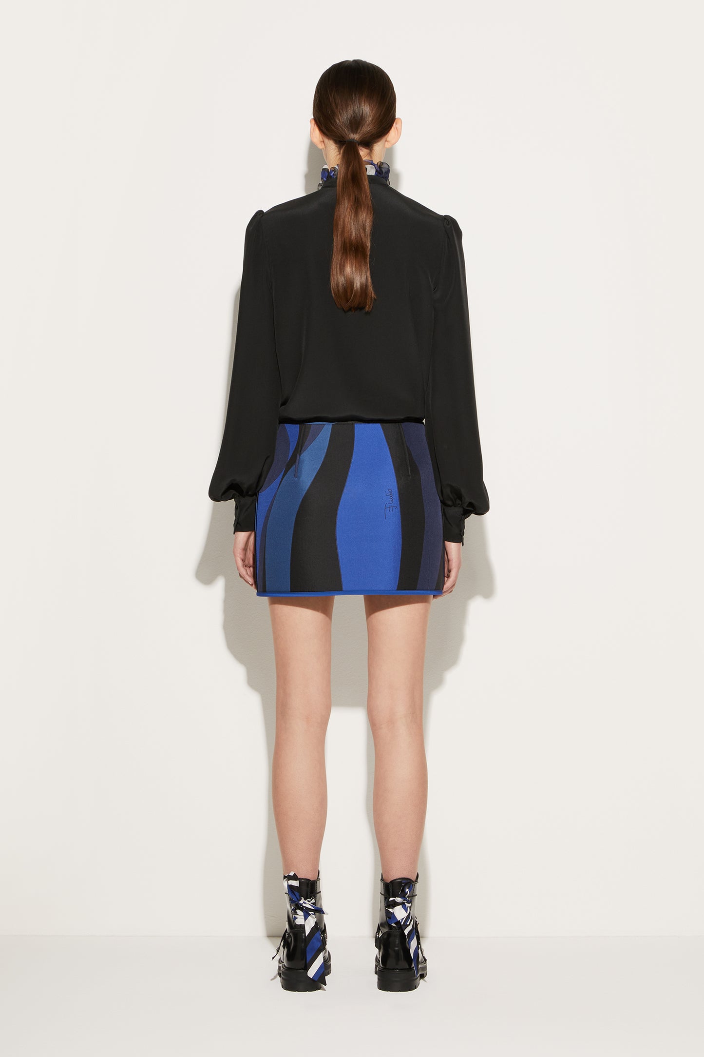 Ruffled Silk Top View 4 - Pucci