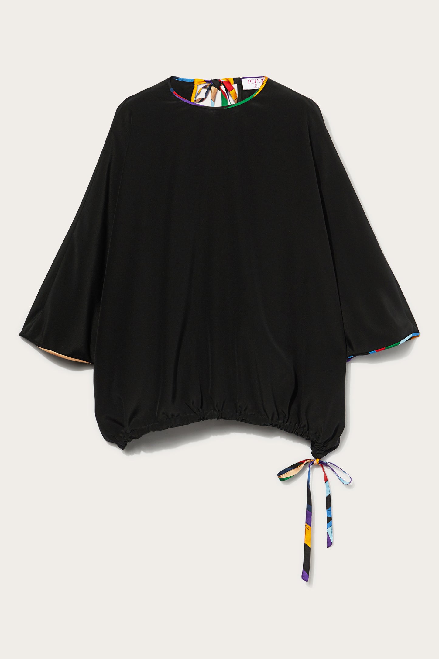 Black Silk Top View 1 - Pucci