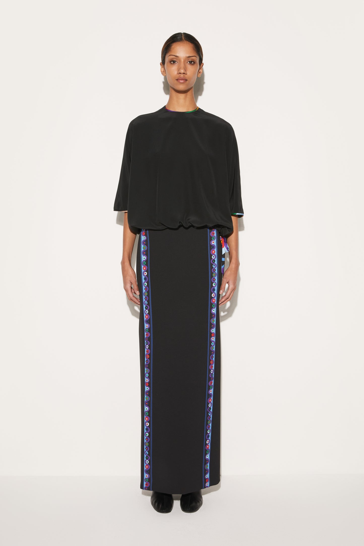 Black Silk Top View 3 - Pucci