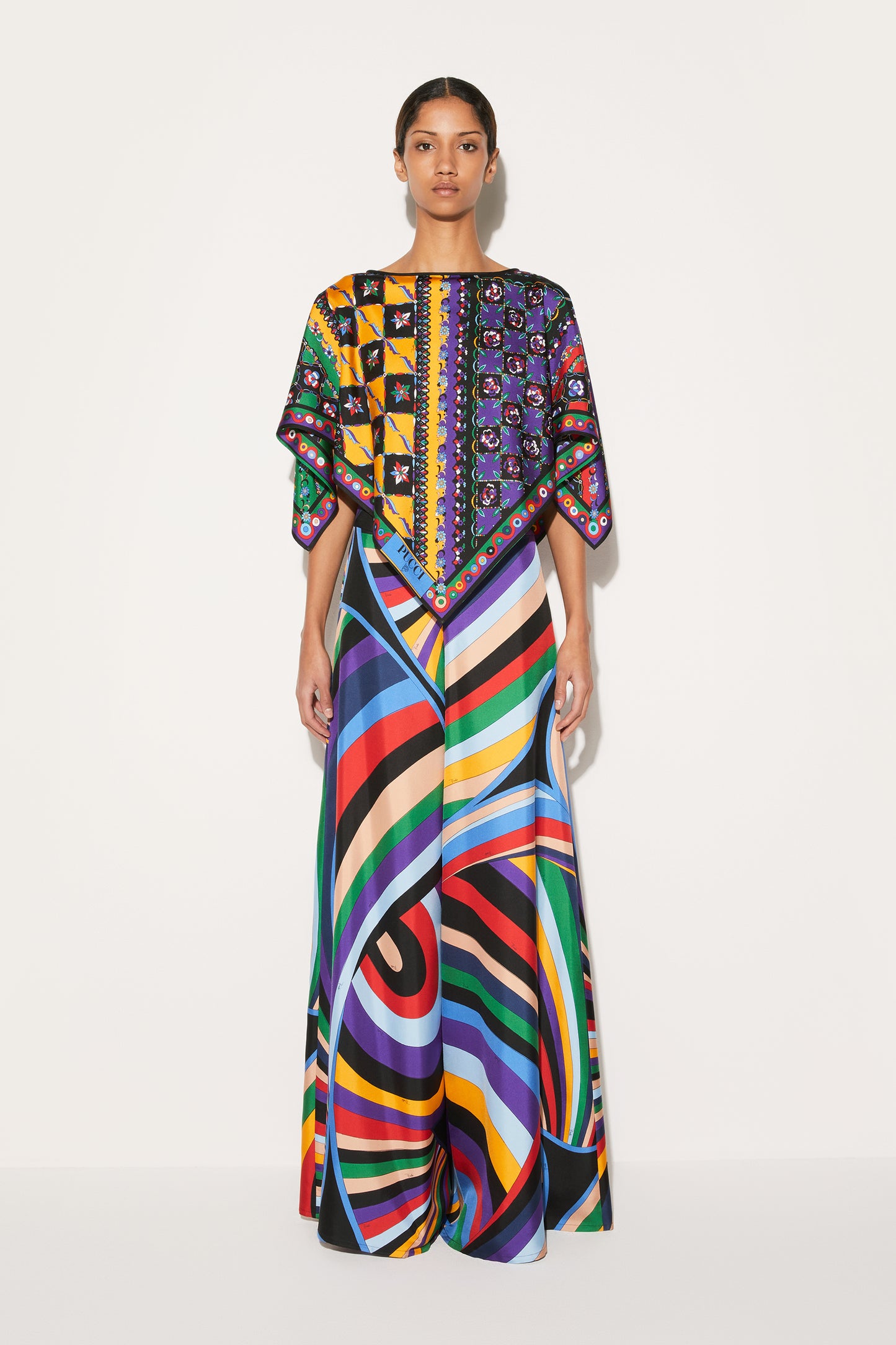 Festa And Onde-Print Kaftan Top View 2 - Pucci
