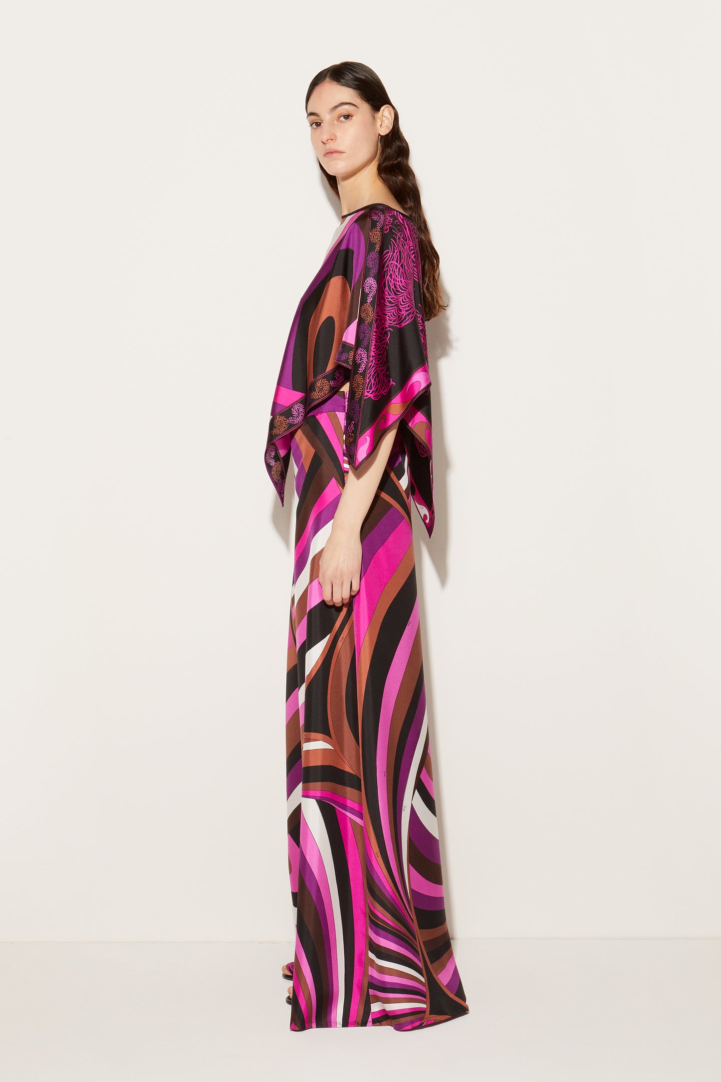 Iride And Struzzo-Print Kaftan Top View 3 - Pucci