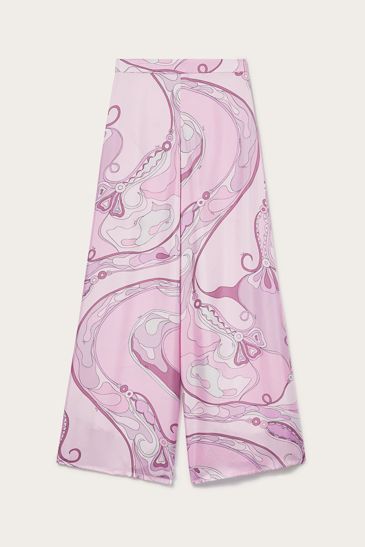 Orchidee-Print Silk-Twill Trousers View 1 - Pucci